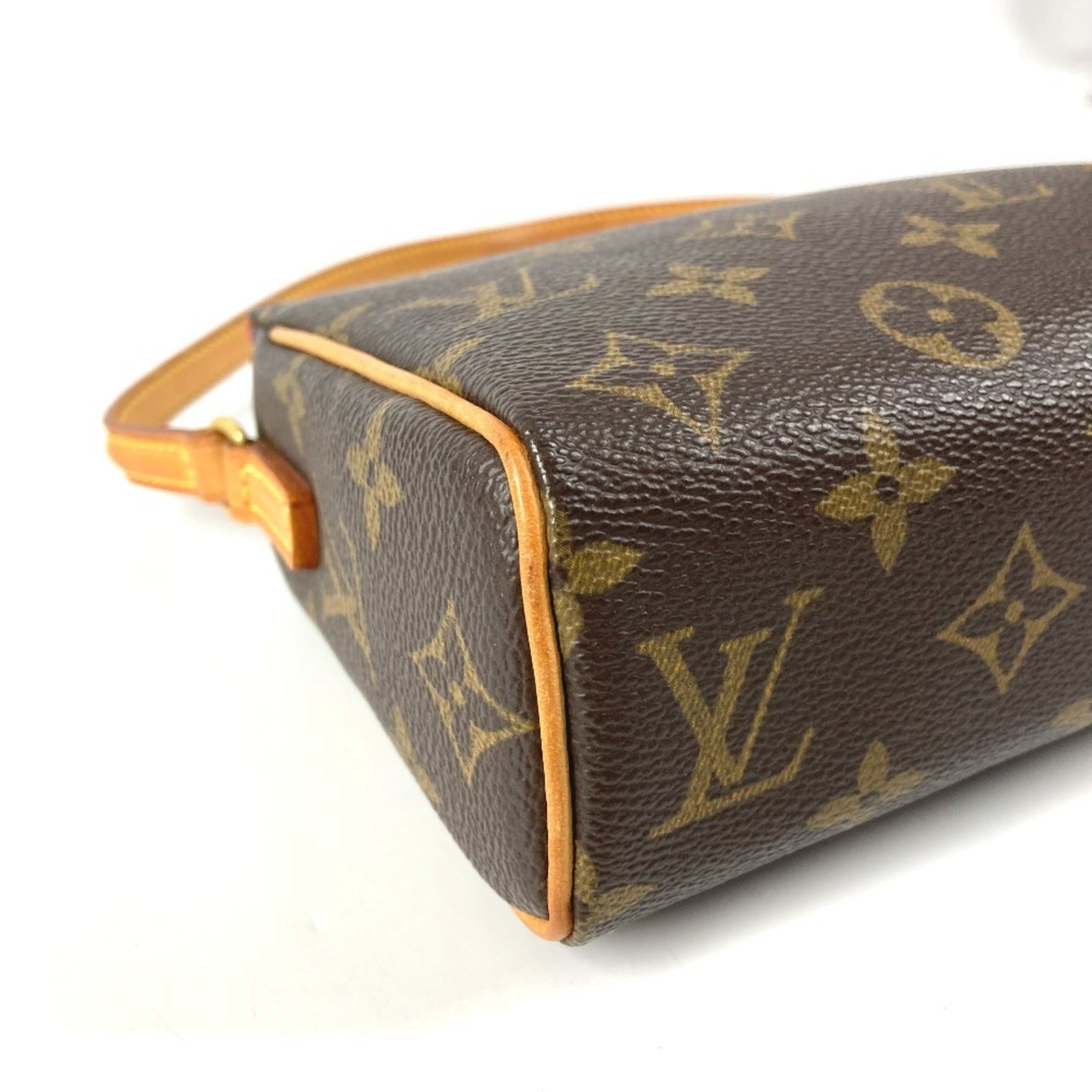 Louis Vuitton Brown Monogram Canvas Handbag Pouch Shoulder Bag (Pre-Owned)