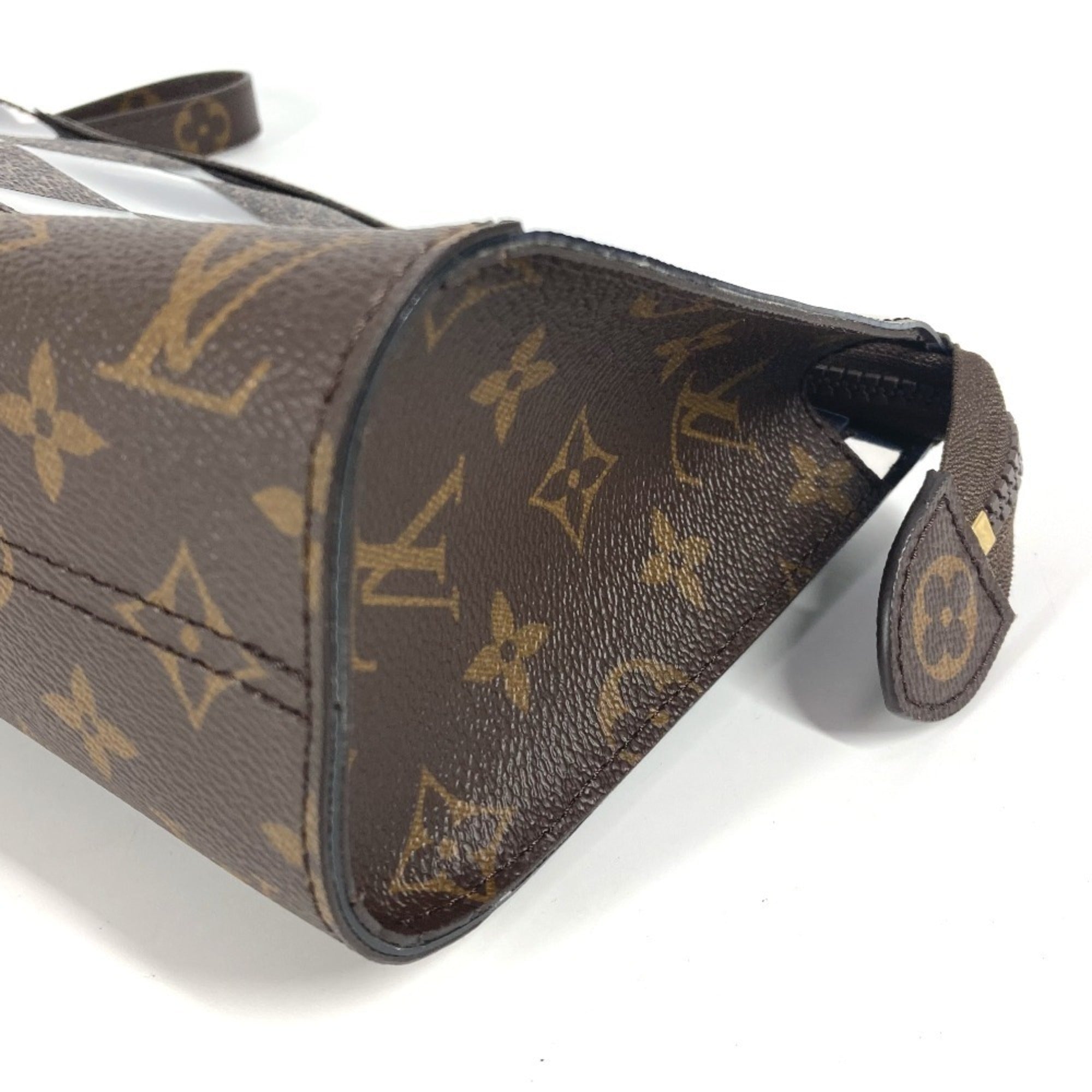 Louis Vuitton Brown Damier Canvas Monogram Monogram Vinyl Clutch Bag Pouch (Pre-Owned)
