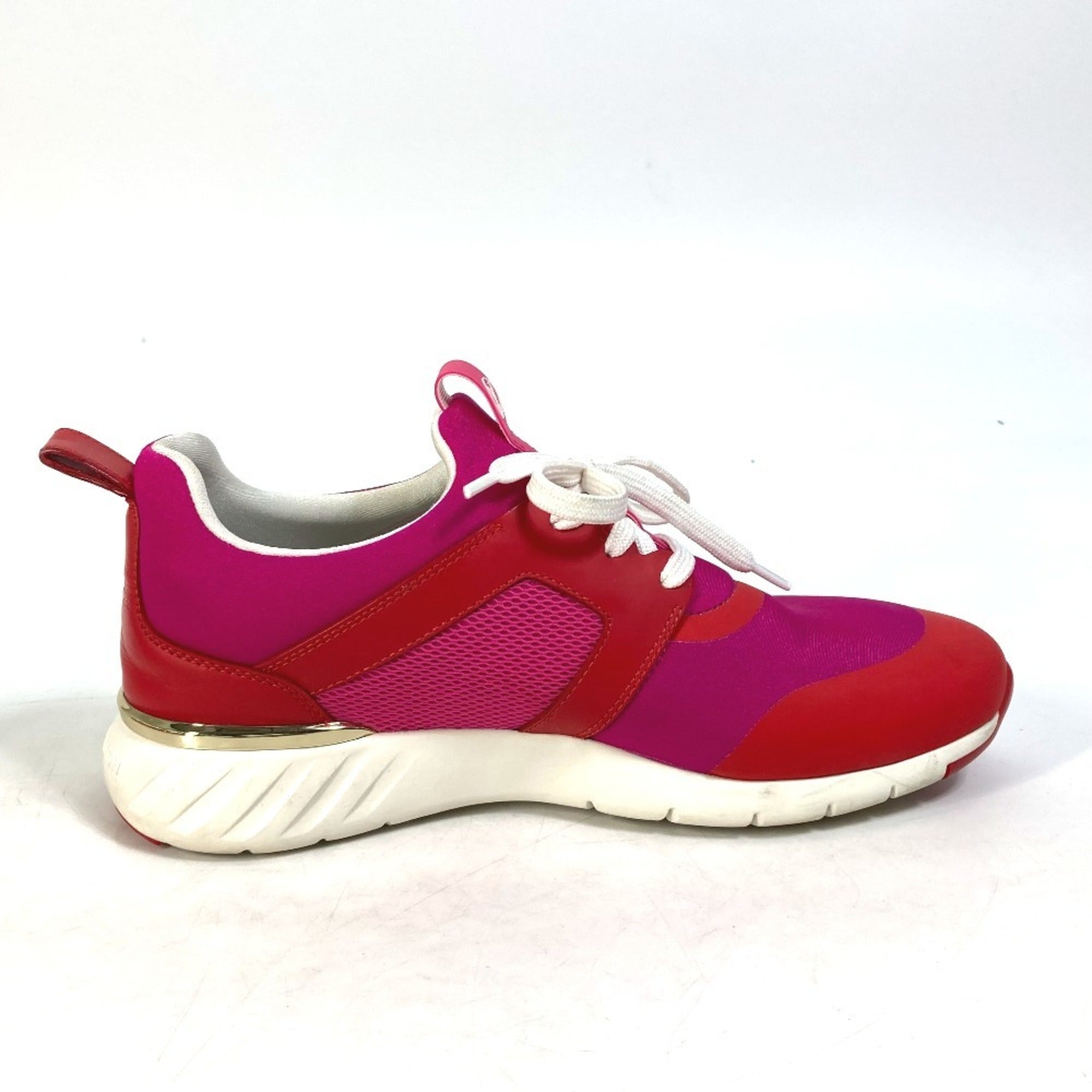 Louis Vuitton Pink Red Color Sneakers (Pre-Owned)