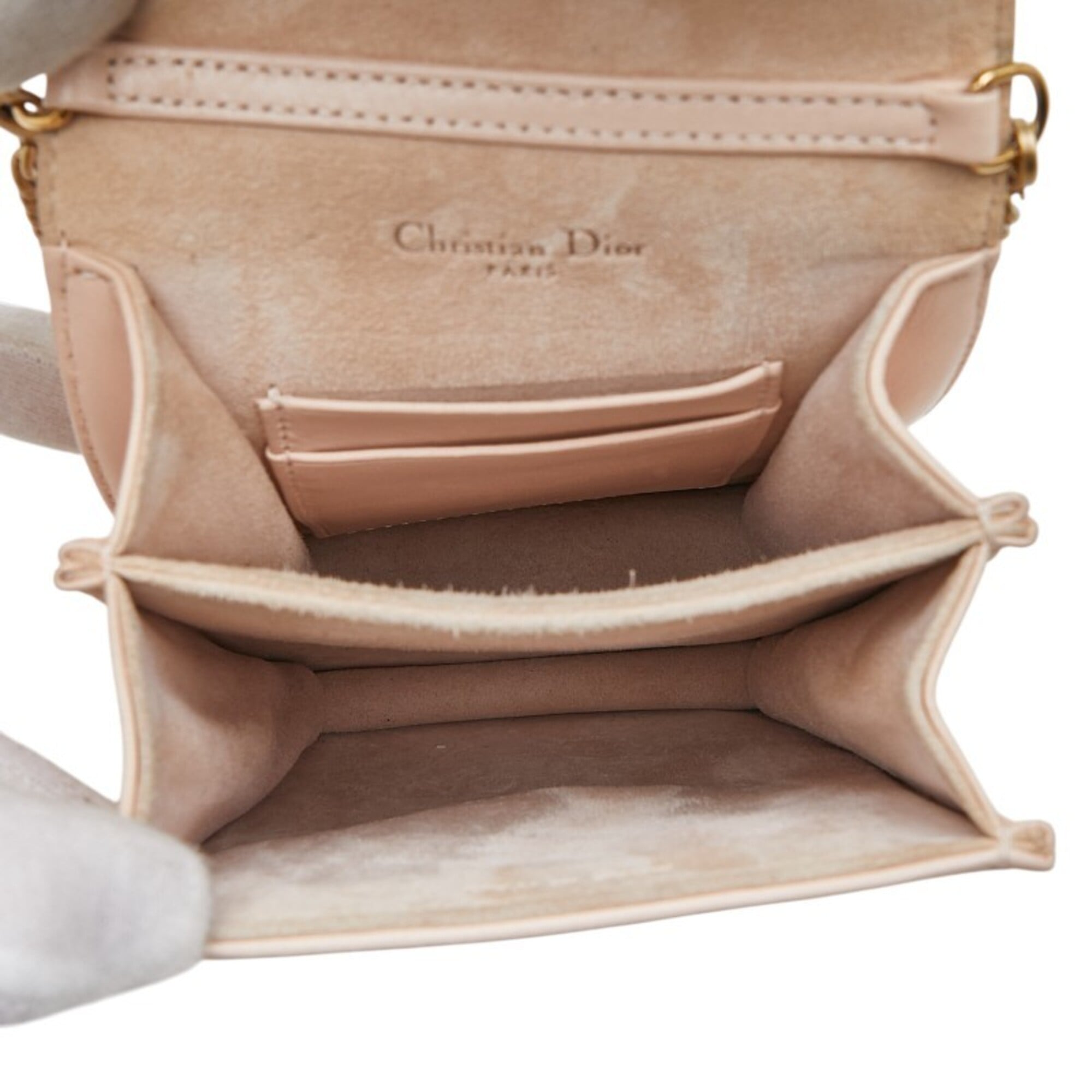 Christian Dior Pink Leather Shoulder Bag (Pre-Owned)