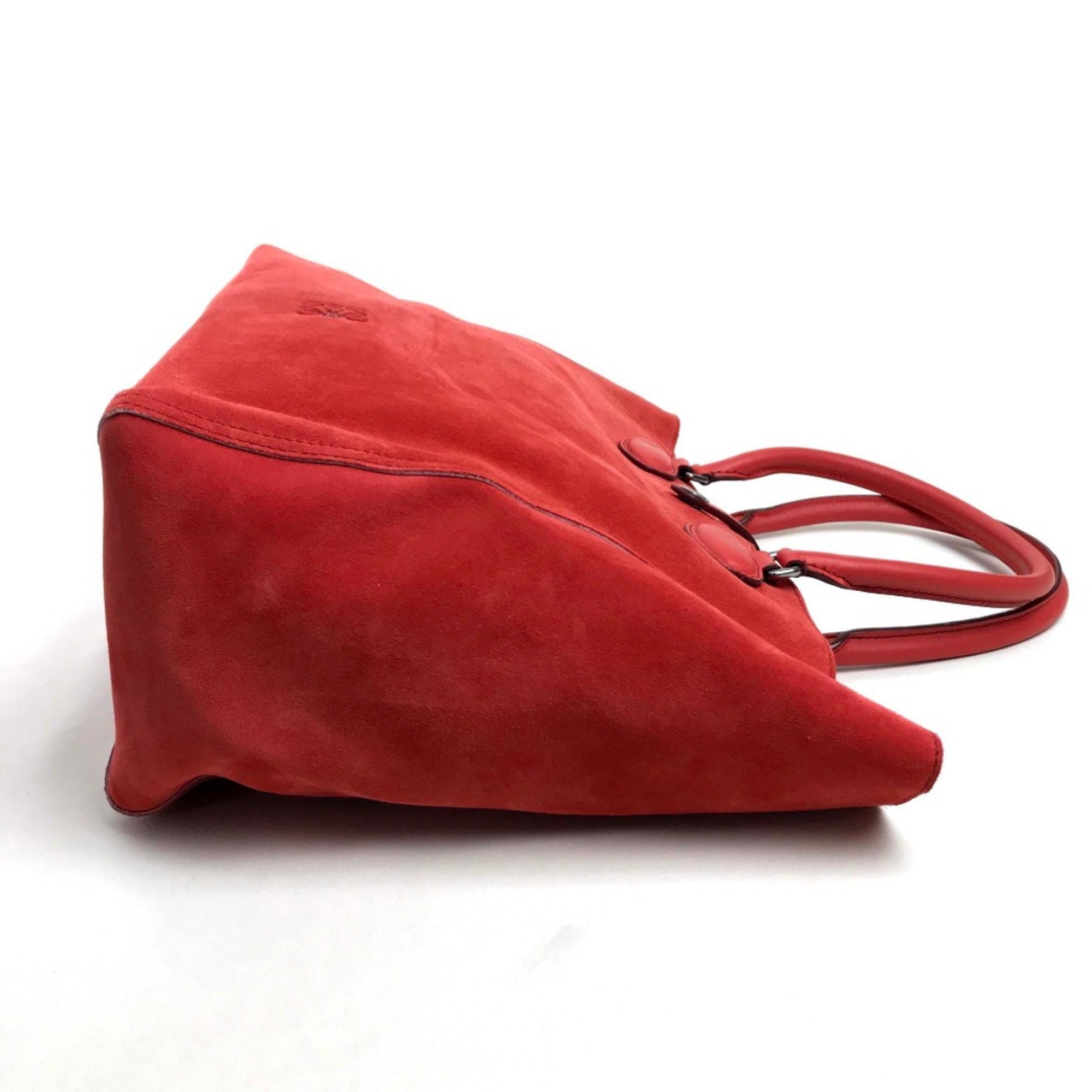 Loewe Red Leather Tote Bag (Pre-Owned)