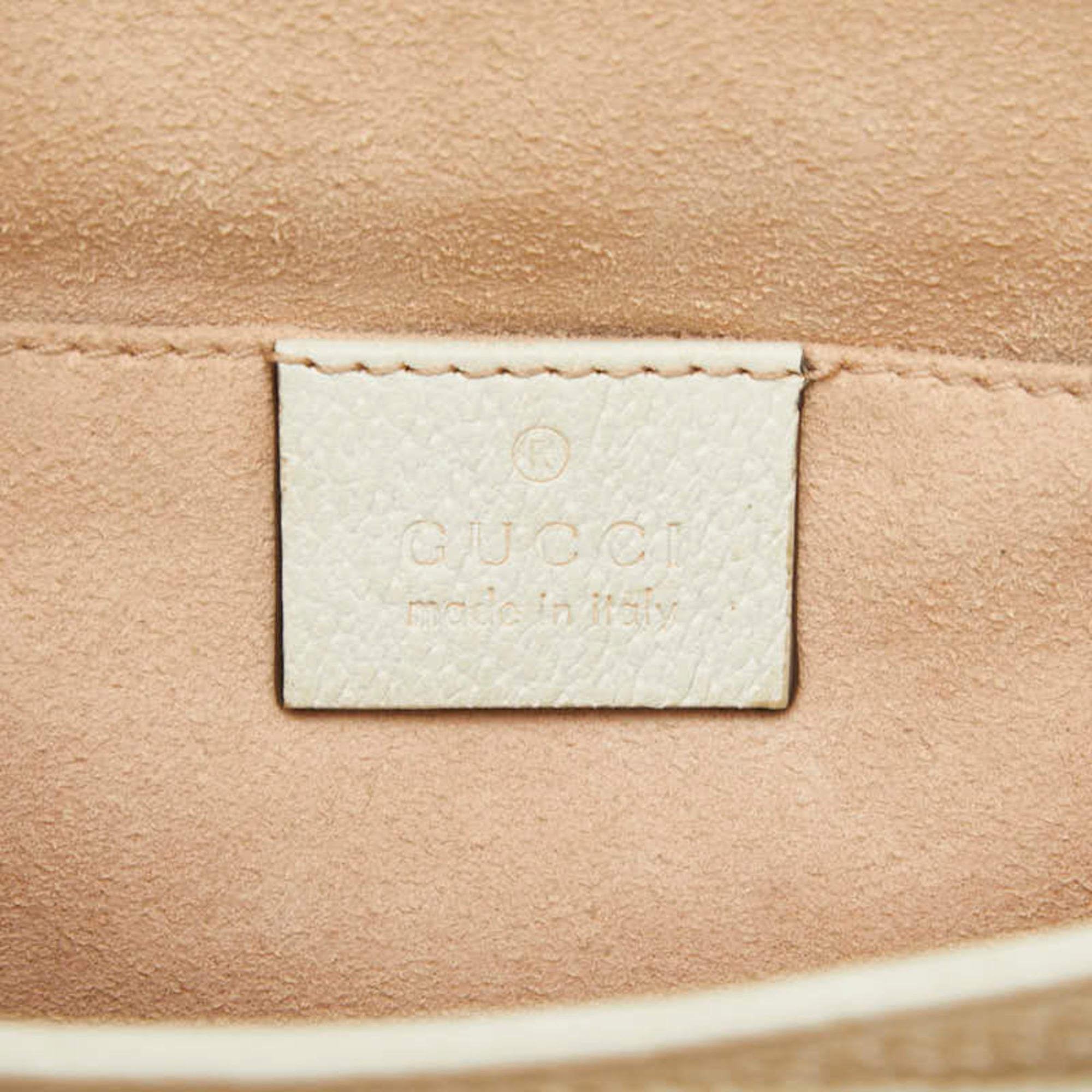Gucci Ivory Leather Shoulder Bag (Pre-Owned)