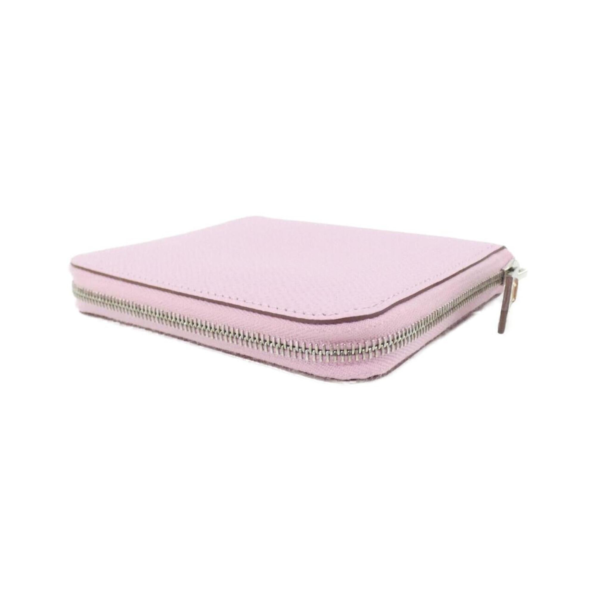 Hermes Pink Epsom Leather Silk Wallet (Bi-Fold) (Pre-Owned)