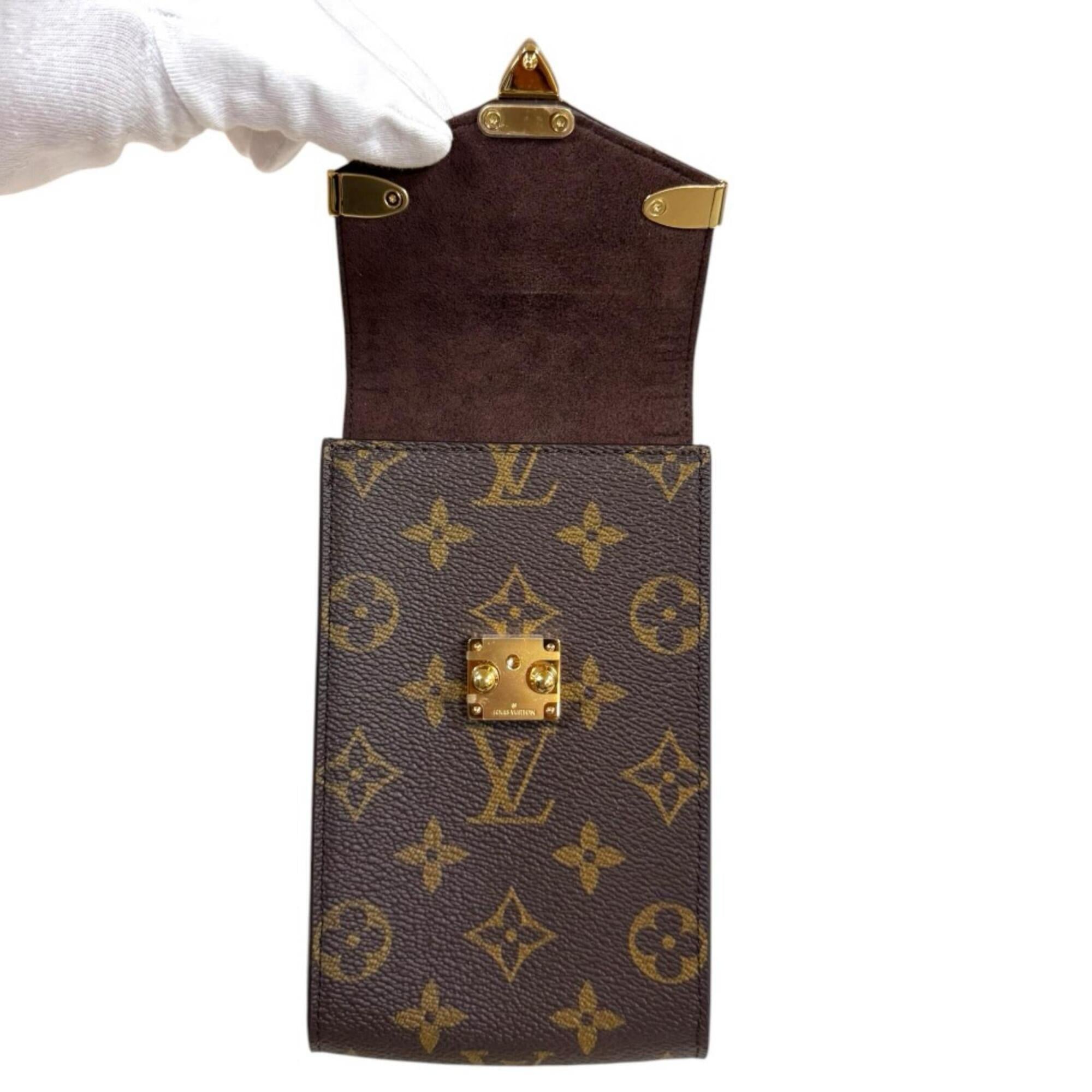 Louis Vuitton Monogram Brown Monogram Pouch Shoulder Bag (Pre-Owned)