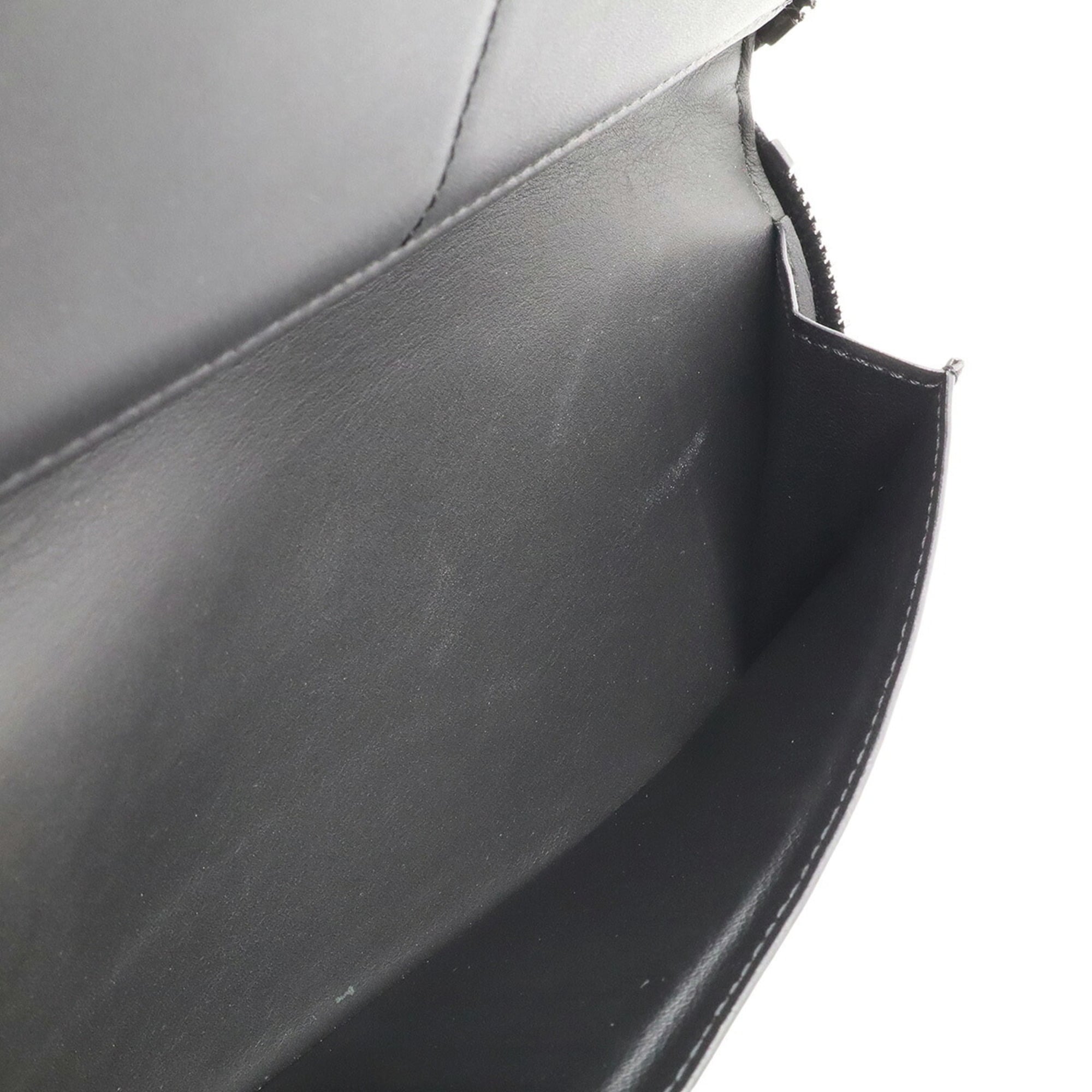 Louis Vuitton Black Noir Leather Coin Purse/Coin Case (Pre-Owned)