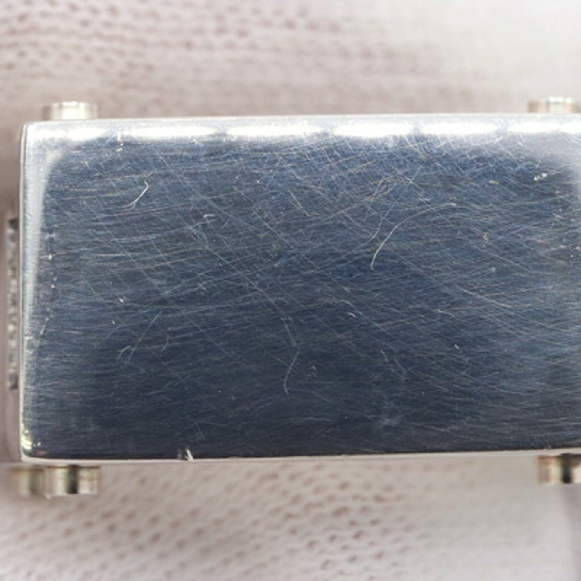 Bottega Veneta Silver Sterling Silver 925 Band Ring (Pre-Owned)