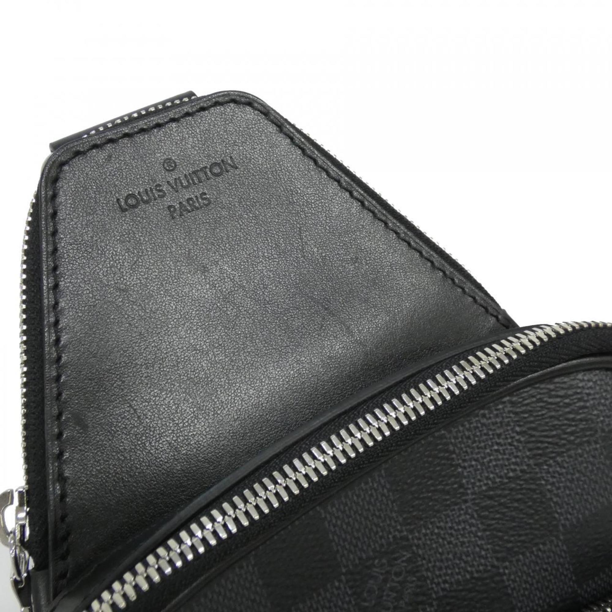Louis Vuitton Damier Graphite Graphite Coated Canvas Shoulder Bag (Pre-Owned)
