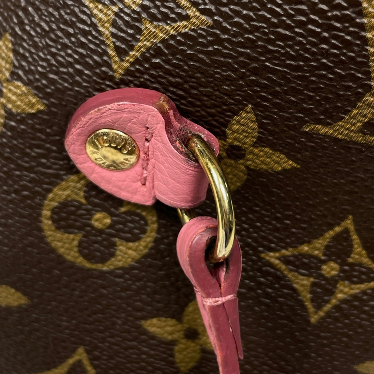 Louis Vuitton Brown Rose Velours Monogram Tote Bag (Pre-Owned)