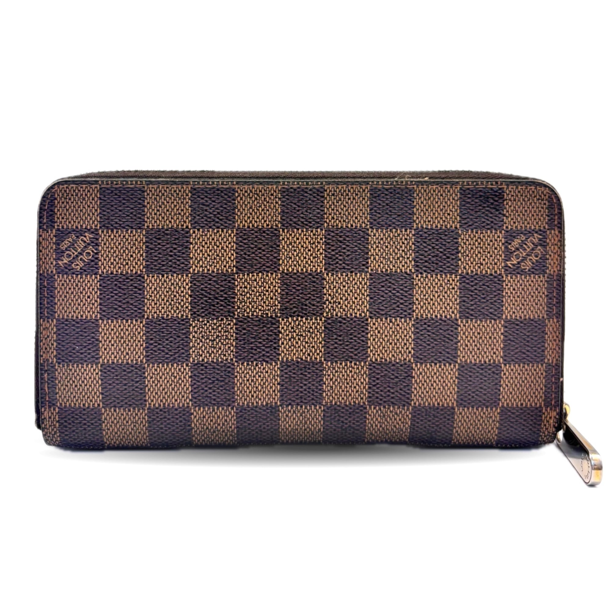 Louis Vuitton Damier Brown Damier Canvas Ebene Long Wallet (Bi-Fold) (Pre-Owned)