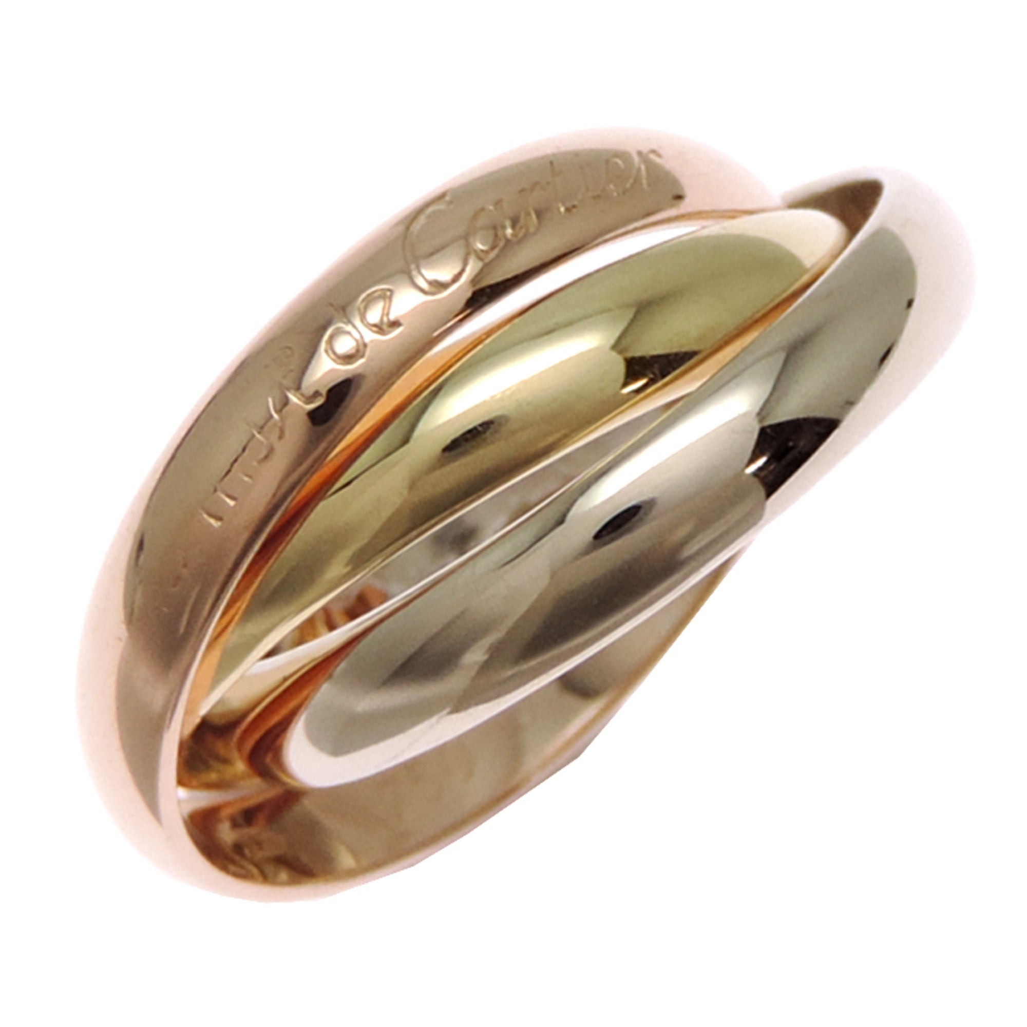 Cartier Gold Silver Pink Yellow Gold (18K) Pink Gold (18K) White Gold (18K) Band Ring (Pre-Owned)