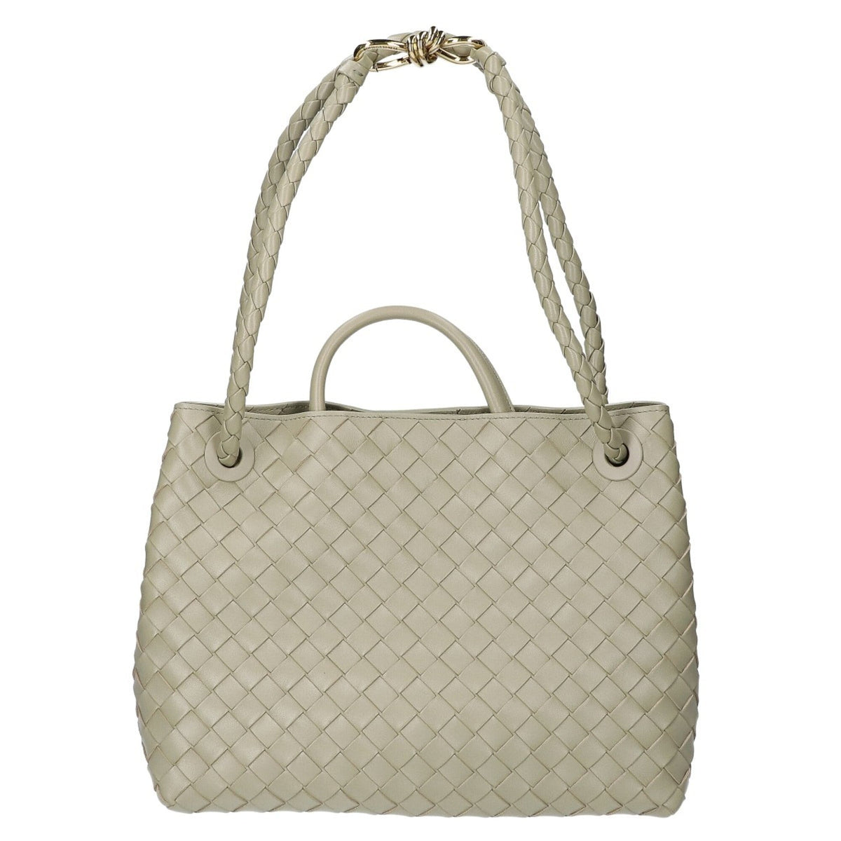 Bottega Veneta Gold Leather Handbag (Pre-Owned)