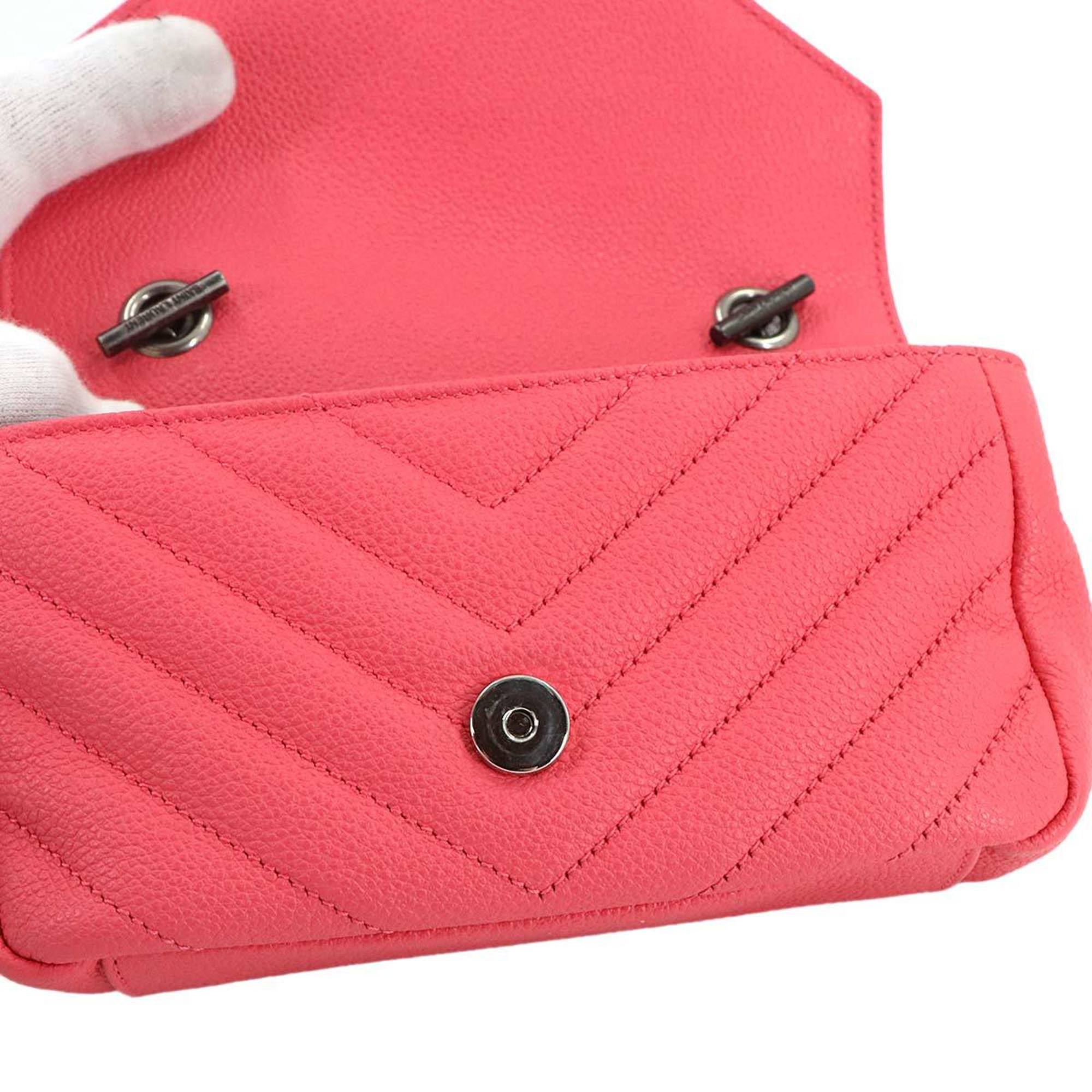 Saint Laurent Pink Leather Shoulder Bag (Pre-Owned)