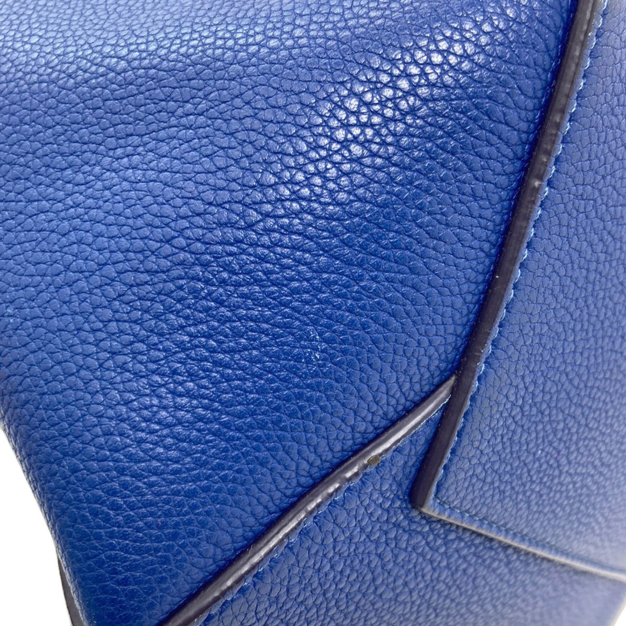 Celine Blue Leather Shoulder Bag (Pre-Owned)