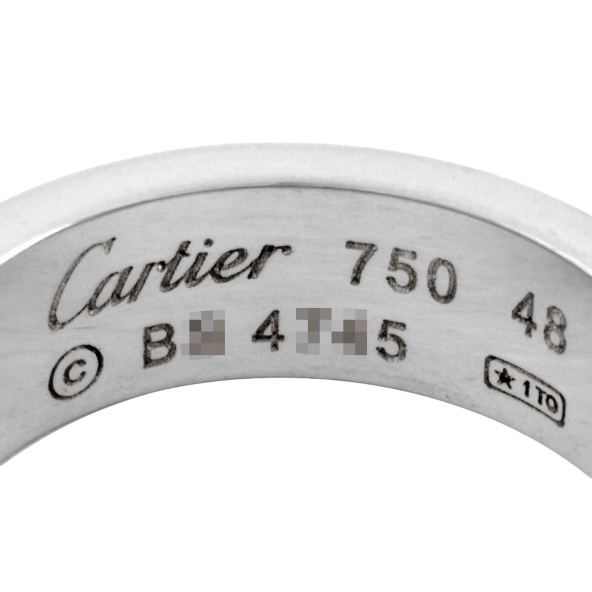 Cartier White Gold (18K) Band Ring (Pre-Owned)