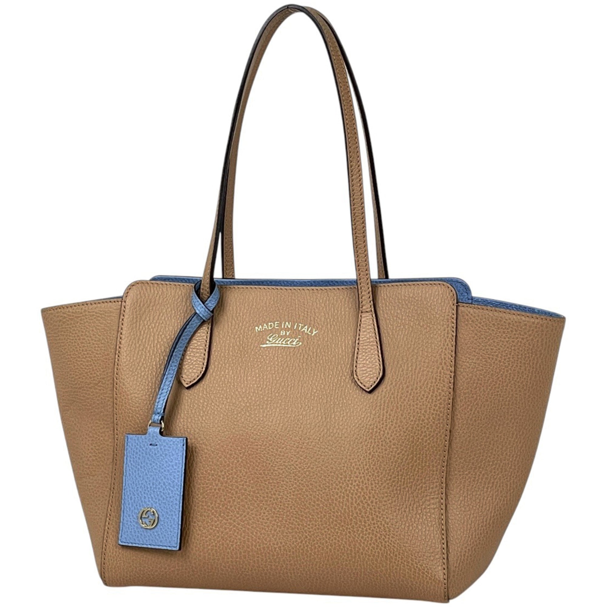 Gucci Beige Leather Tote Bag (Pre-Owned)
