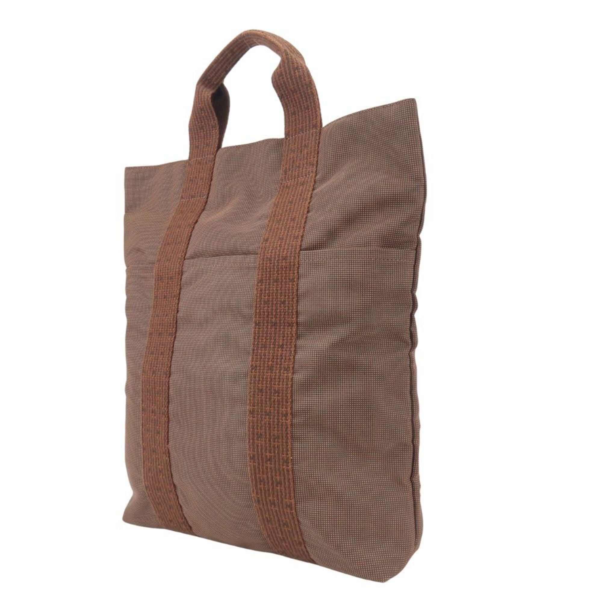 Hermes Brown Polyester Polyamide Tote Bag (Pre-Owned)