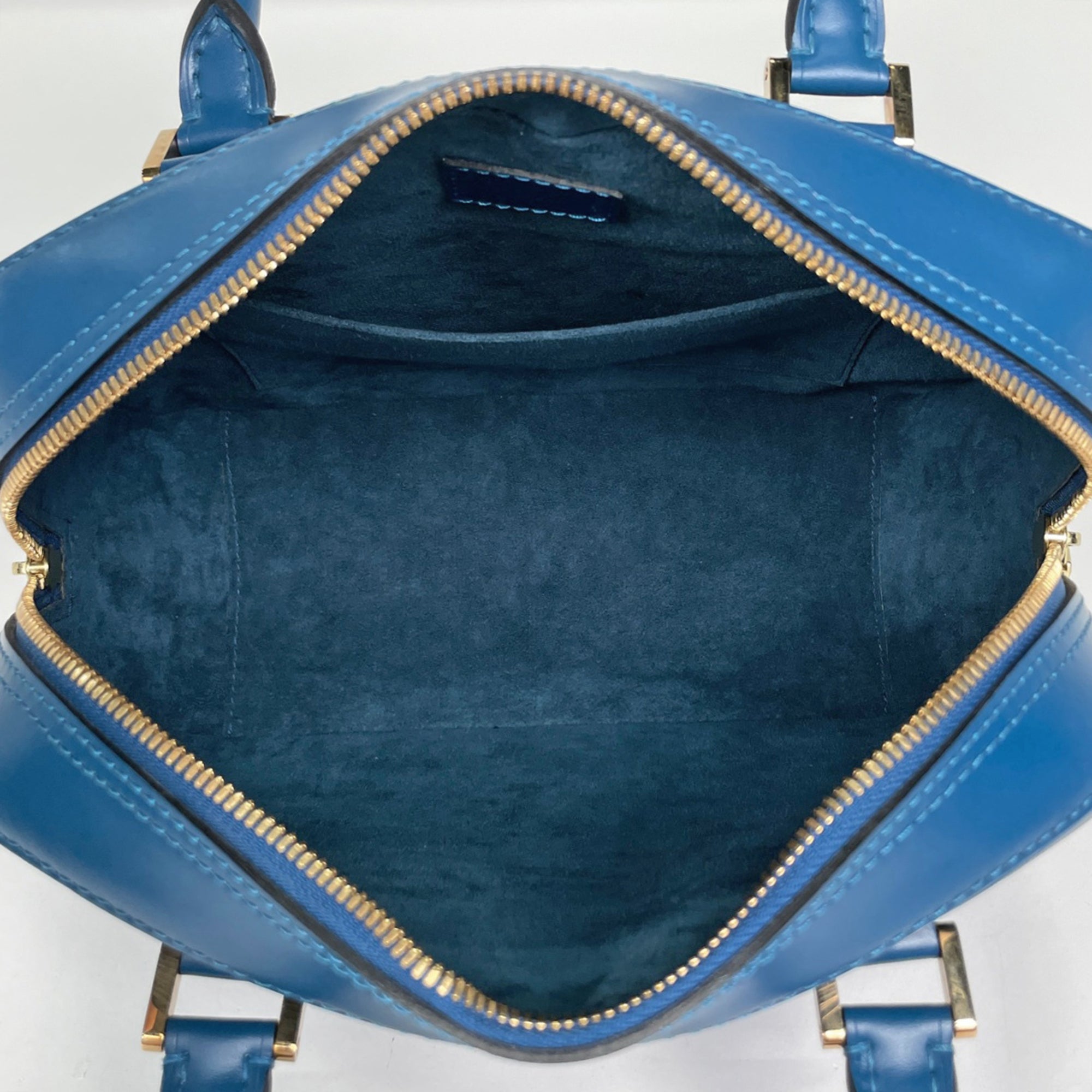 Louis Vuitton Epi Toledo Blue Epi Leather Handbag (Pre-Owned)
