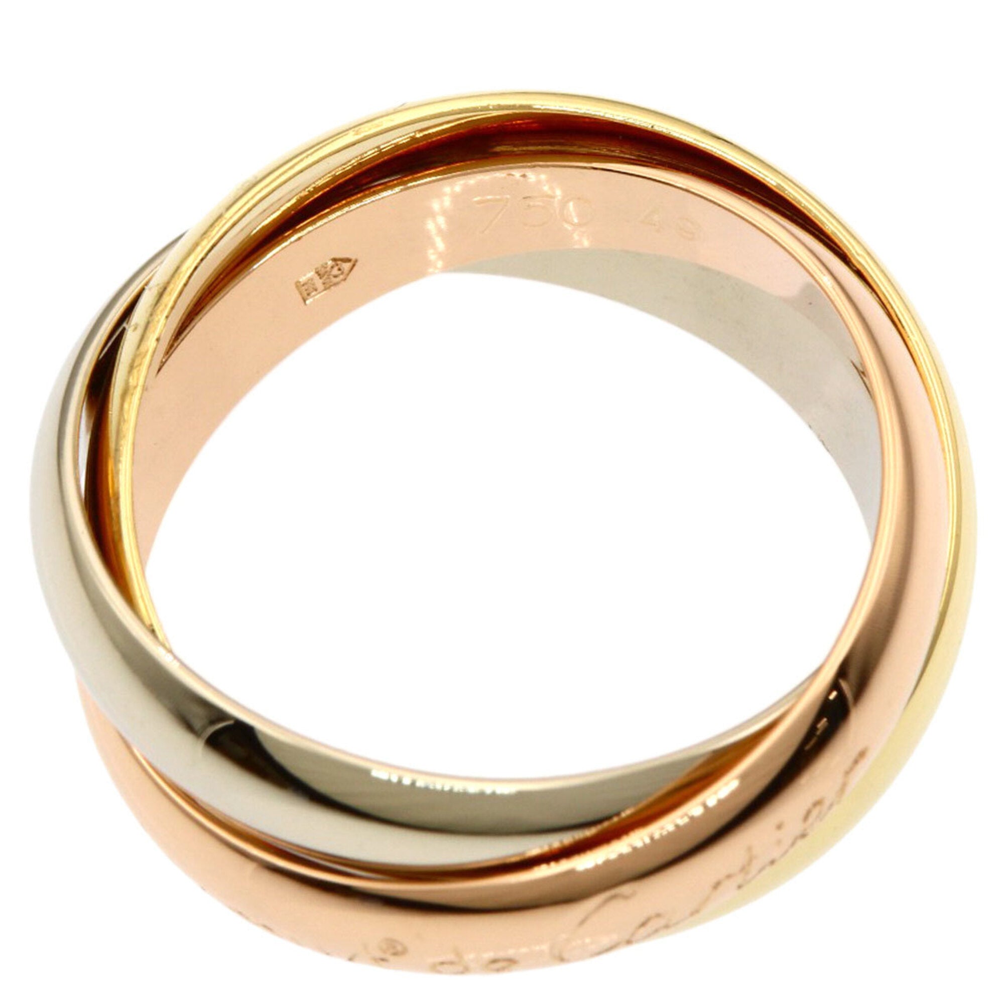 Cartier Yellow Gold (18K) Pink Gold (18K) White Gold (18K) Band Ring (Pre-Owned)