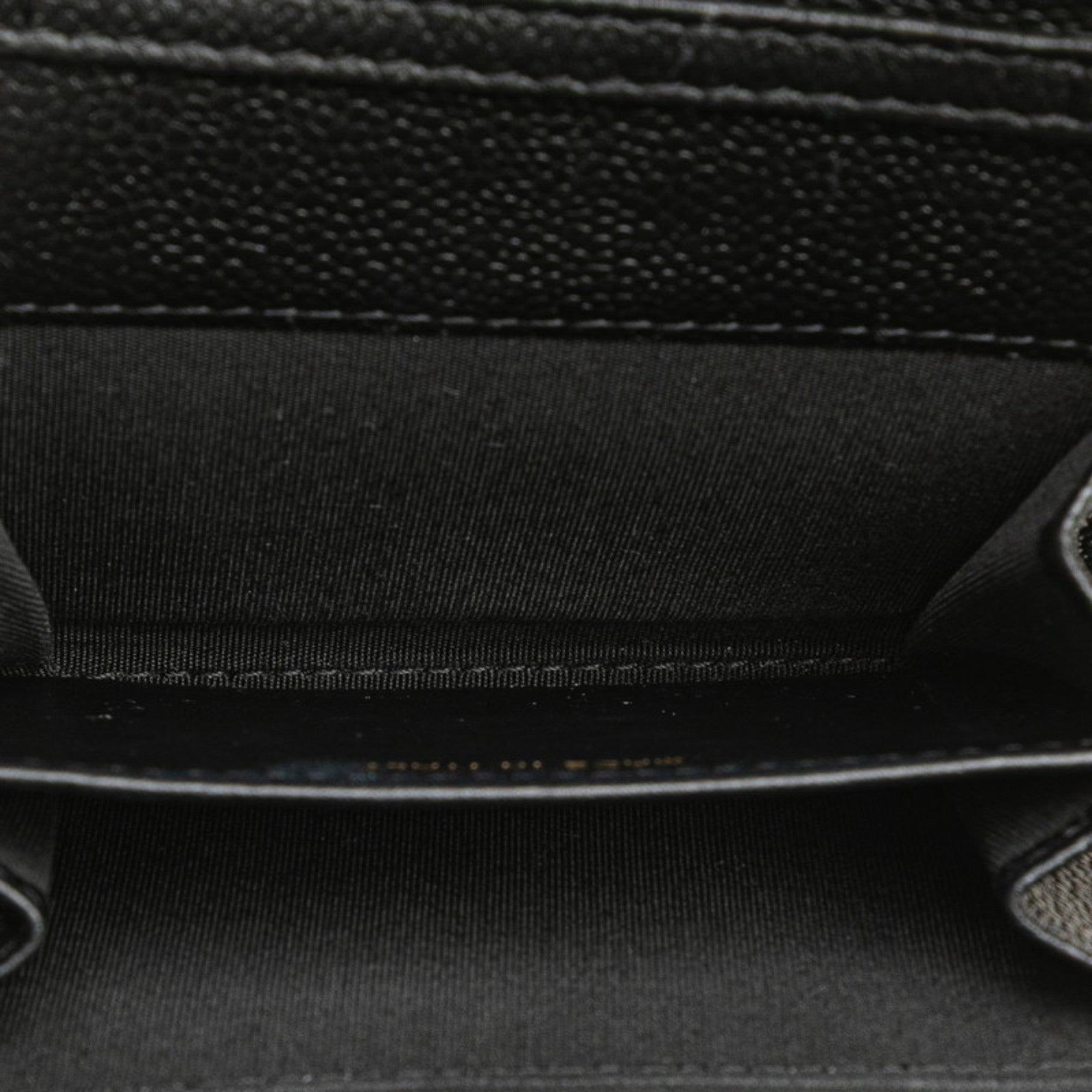 Chanel Matelasse Black Grained Calfskin Chain/Shoulder Wallet (Pre-Owned)