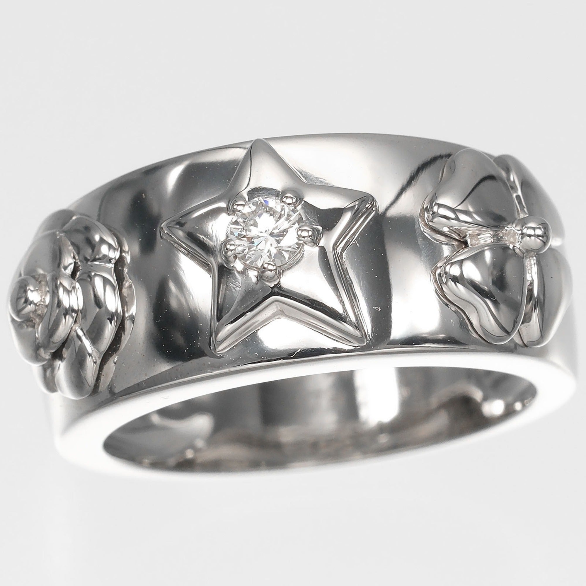 Chanel White Gold (18K) Band Ring (Pre-Owned)