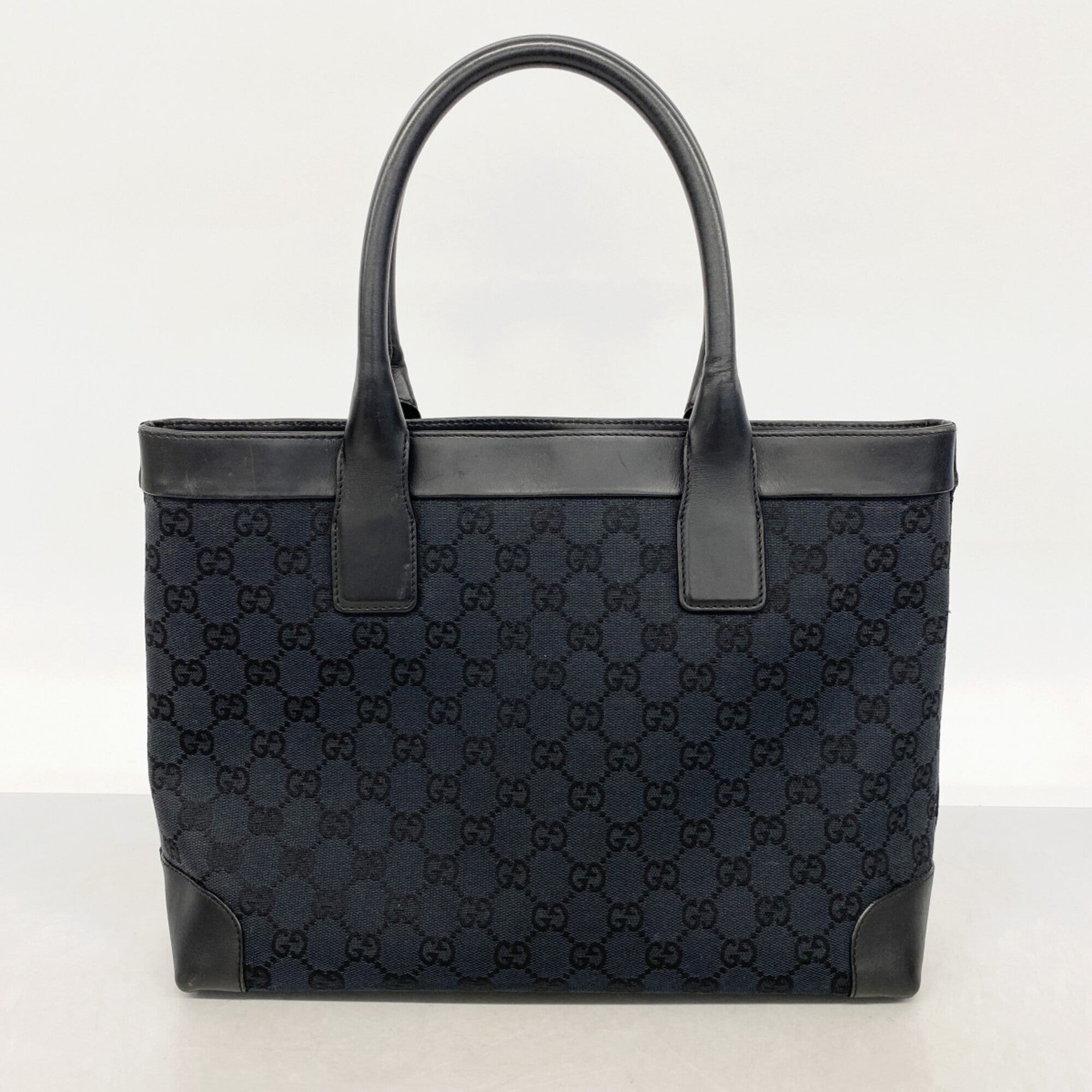 Gucci Black Canvas Tote Bag (Pre-Owned)