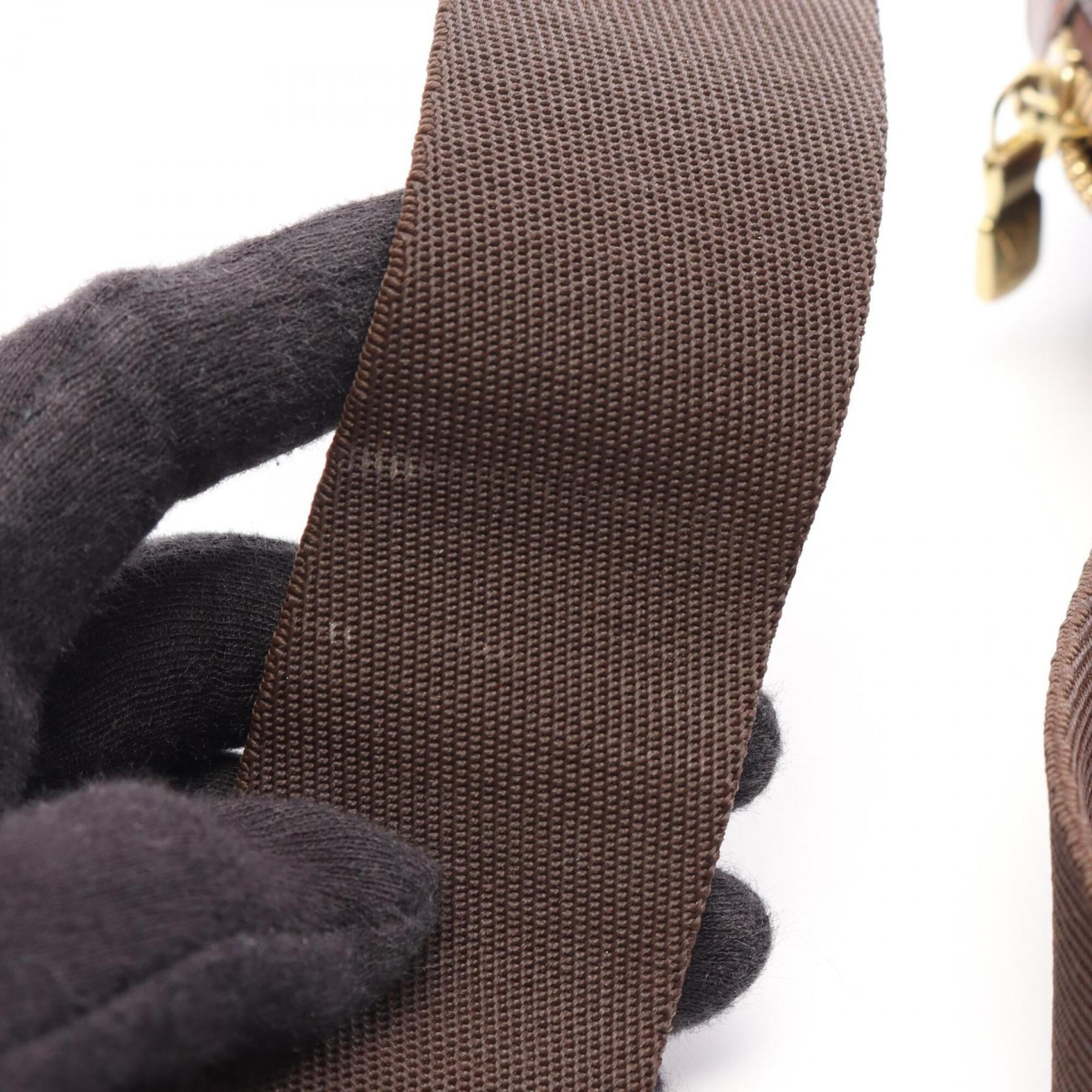 Louis Vuitton Brown Coated Canvas Fanny Pack Handbag (Pre-Owned)