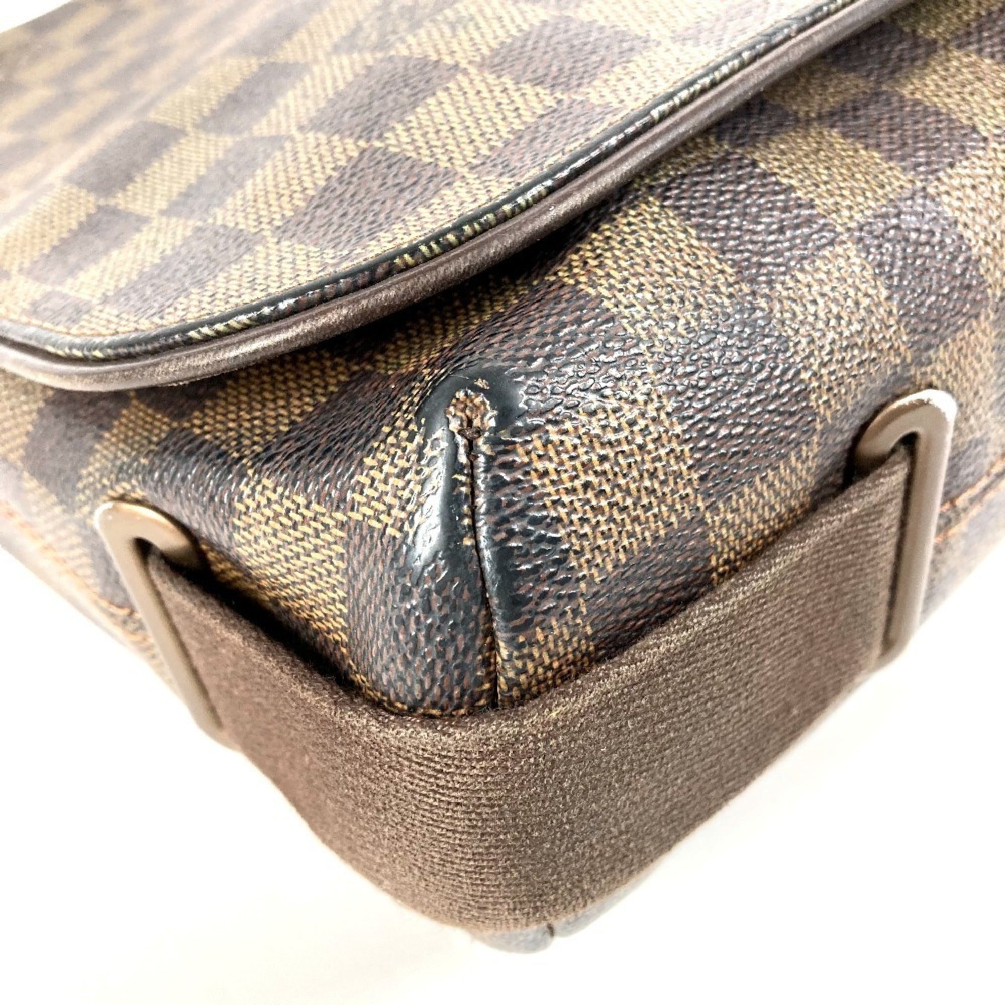 Louis Vuitton Damier Brown Ebene Damier Canvas Messenger Bag Shoulder Bag (Pre-Owned)