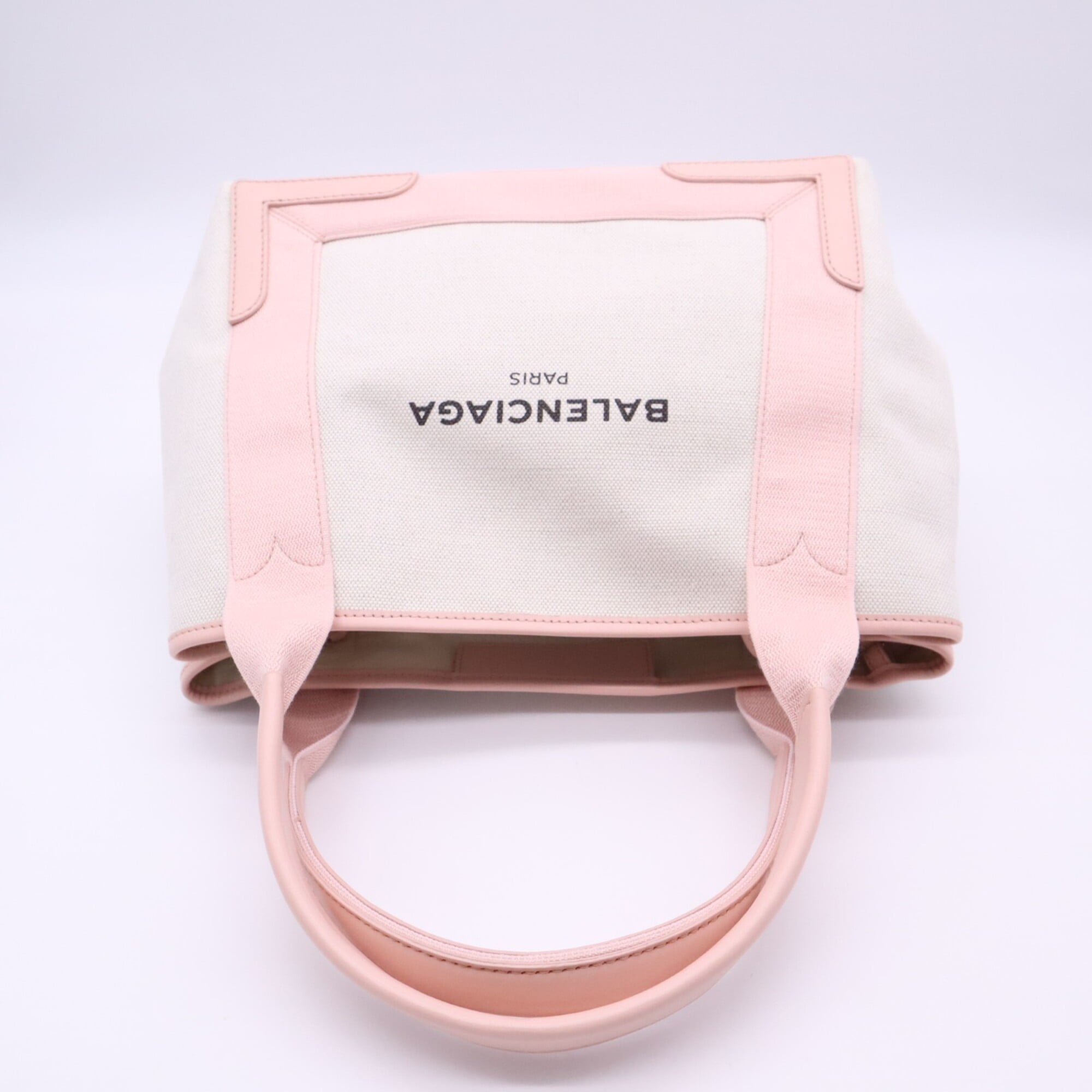 Balenciaga Ivory Pink Canvas Handbag (Pre-Owned)