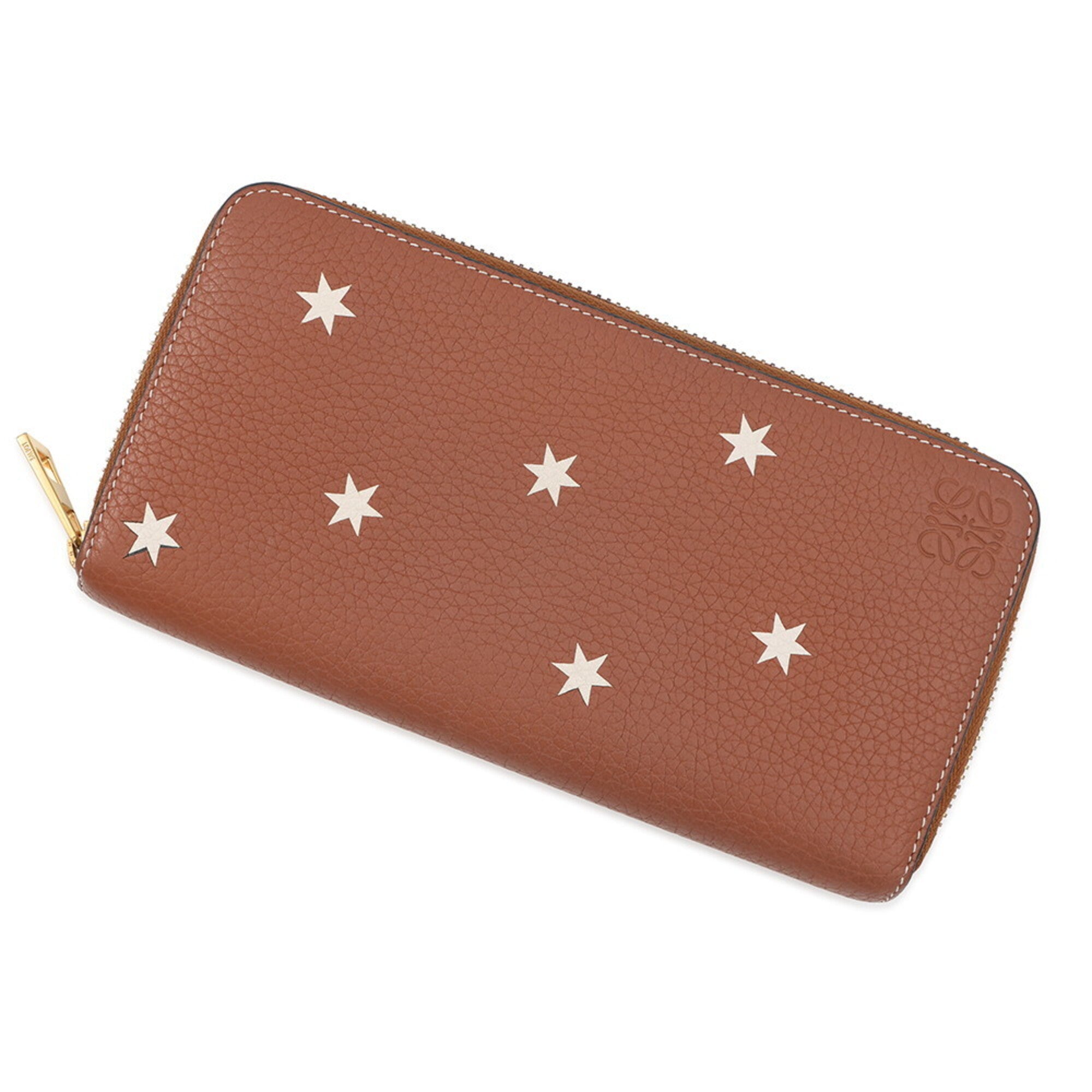 Loewe Brown Leather Long Wallet (Bi-Fold) (Pre-Owned)