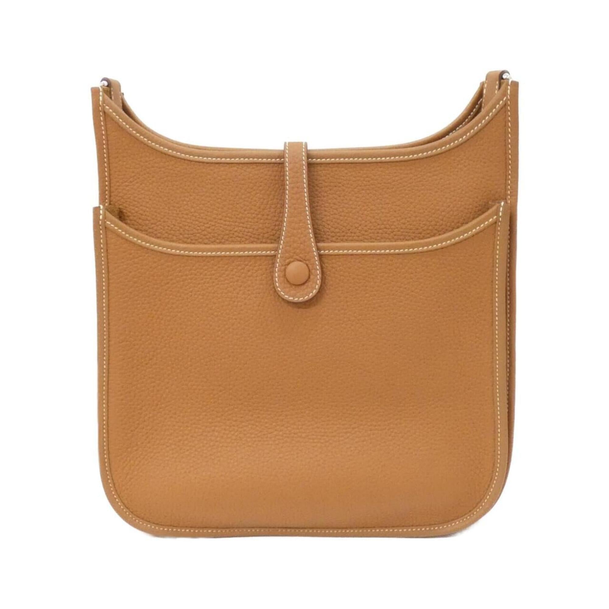 Hermes Brown Taurillon Clemence Leather Shoulder Bag (Pre-Owned)