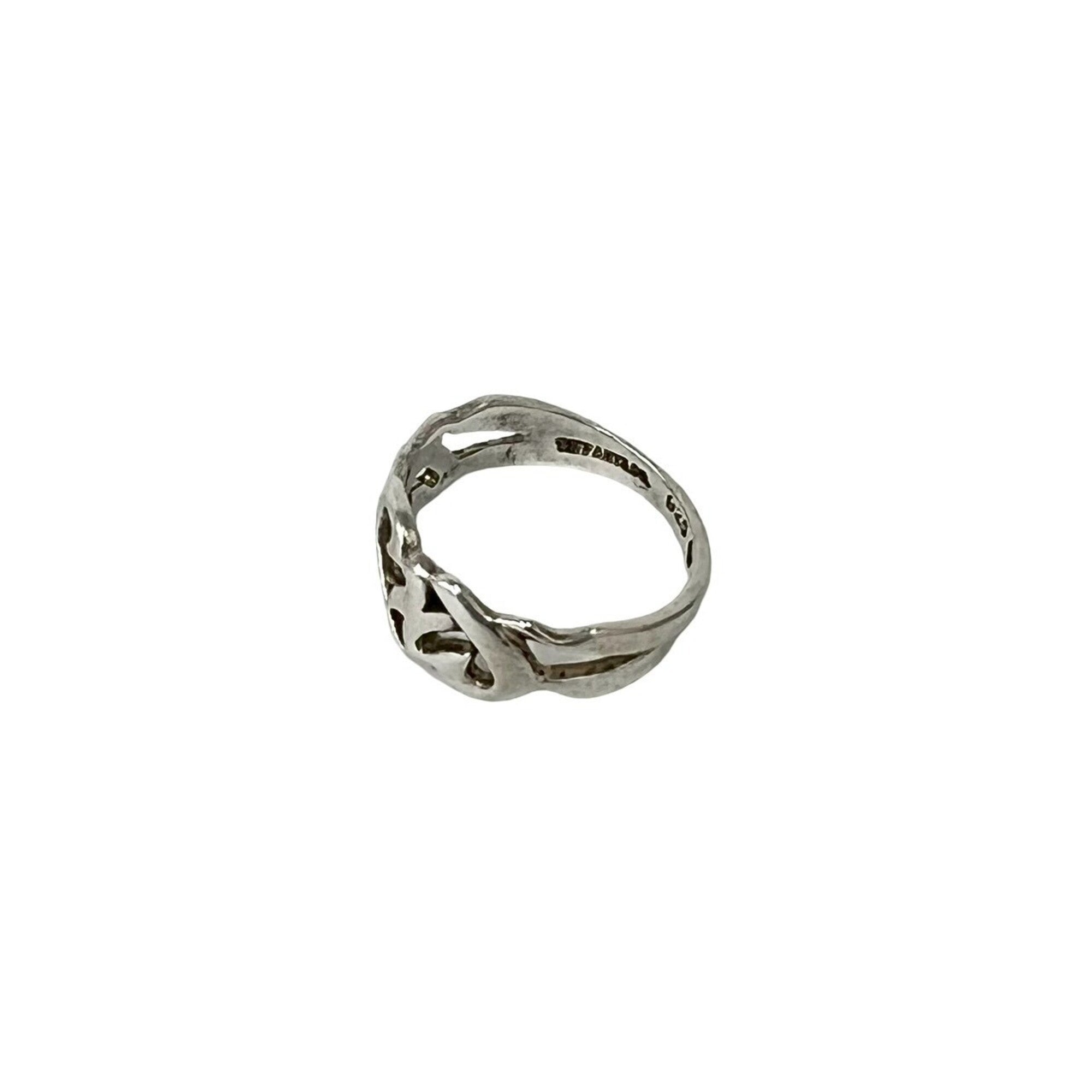 Tiffany Silver Silver 925 Band Ring (Pre-Owned)