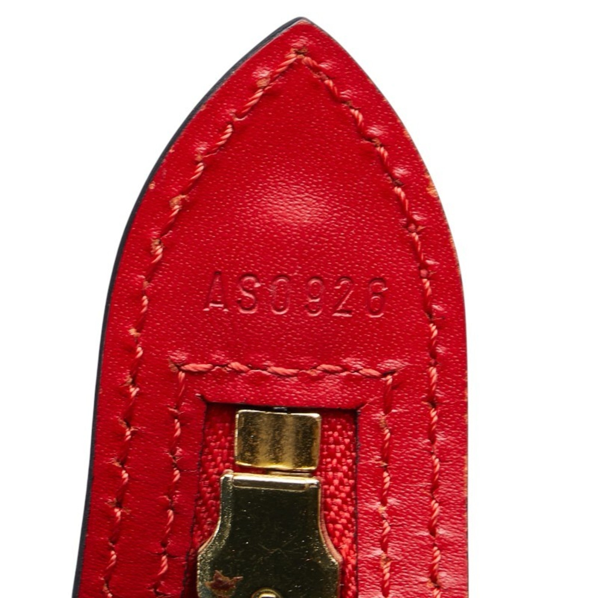 Louis Vuitton Castilian Red Leather Shoulder Bag (Pre-Owned)