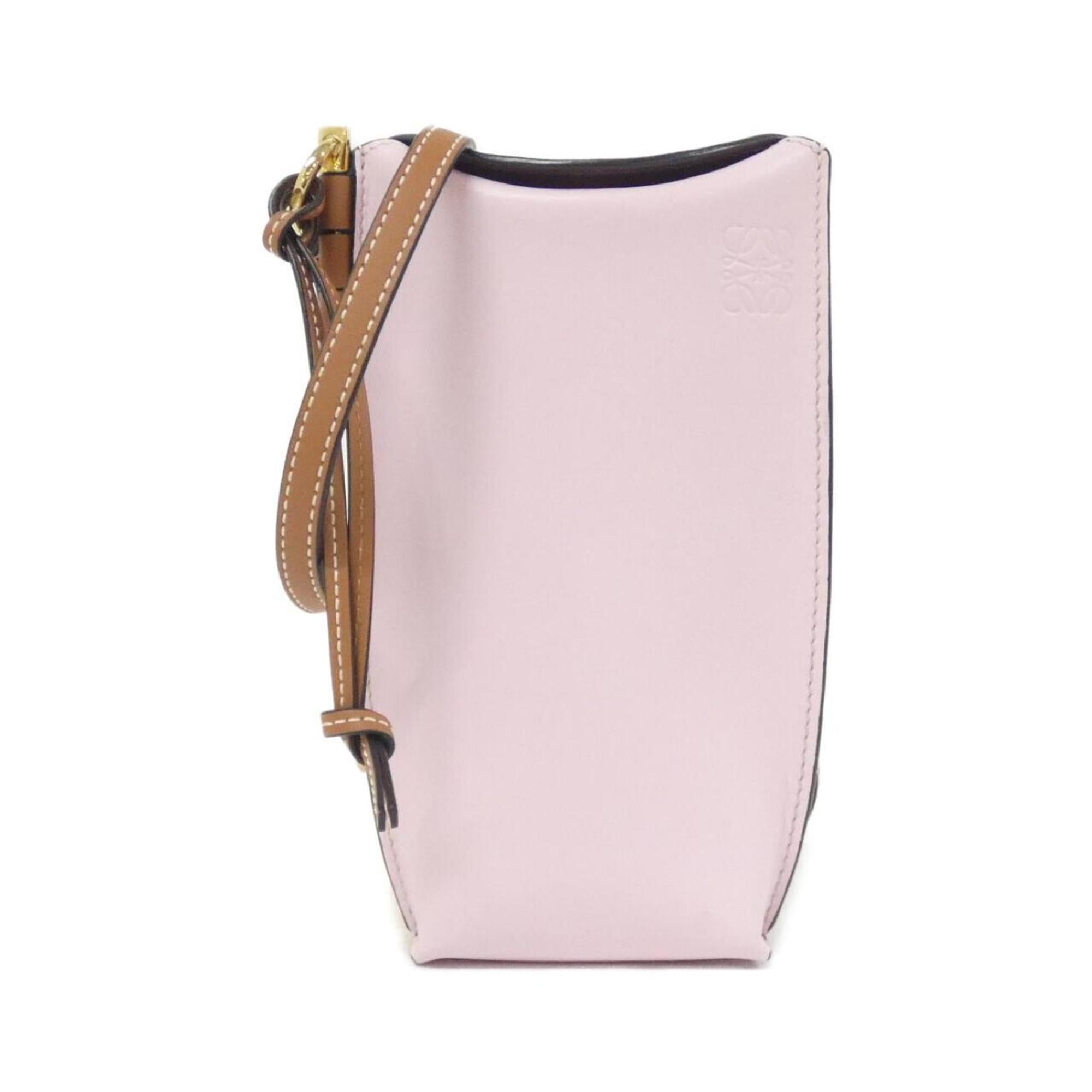 Loewe Pink Leather Shoulder Bag (Pre-Owned)