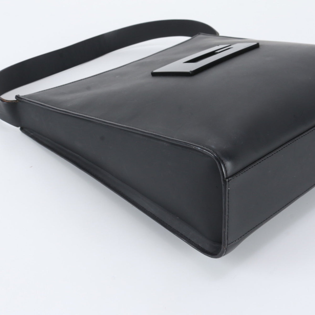 Gucci Black Leather Handbag Shoulder Bag (Pre-Owned)