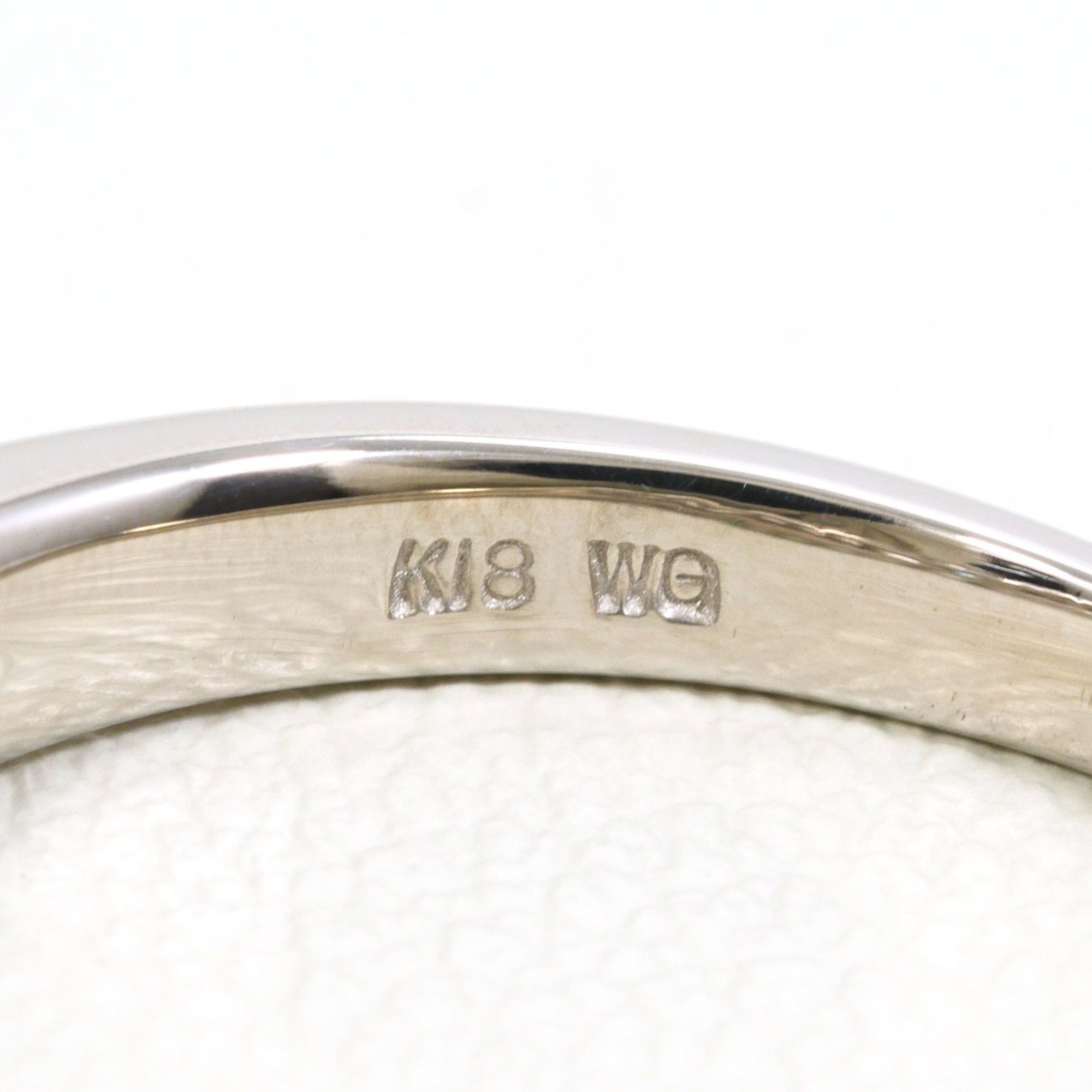 Unbranded Blue White Gold White Gold (18K) Band Ring (Pre-Owned)