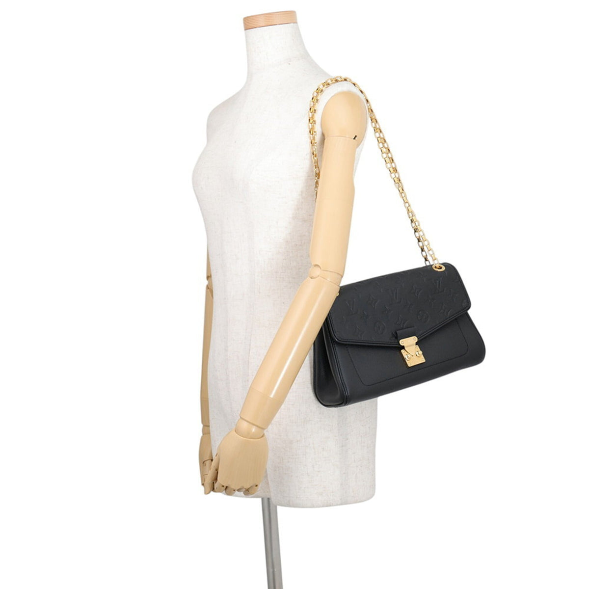 Louis Vuitton Black Monogram Noir Monogram Empreinte Handbag Shoulder Bag (Pre-Owned)