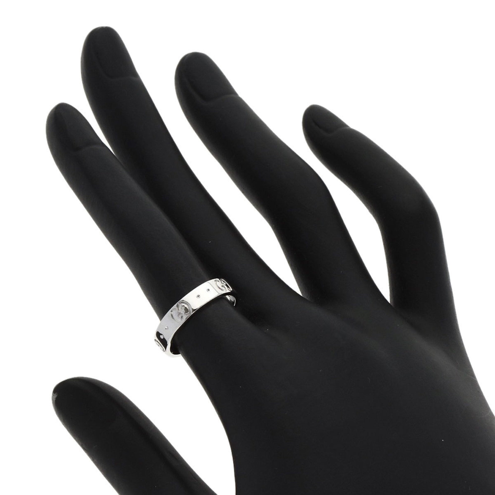 Gucci Icon White Gold (18K) Band Ring (Pre-Owned)