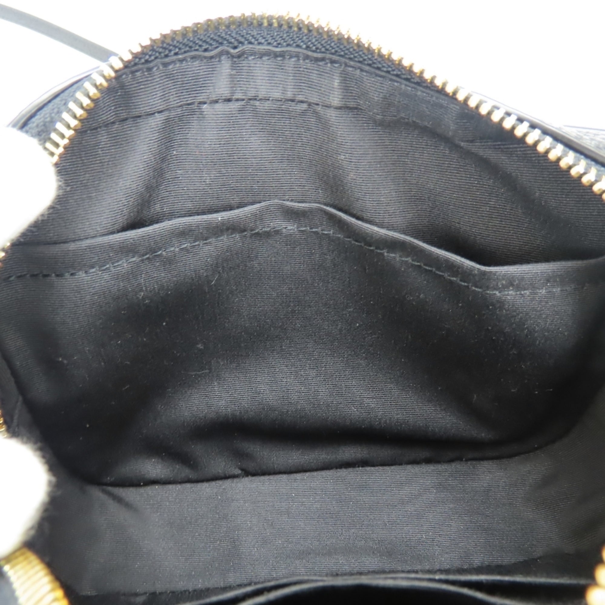 Coach Black Leather Pochette Shoulder Bag (Pre-Owned)