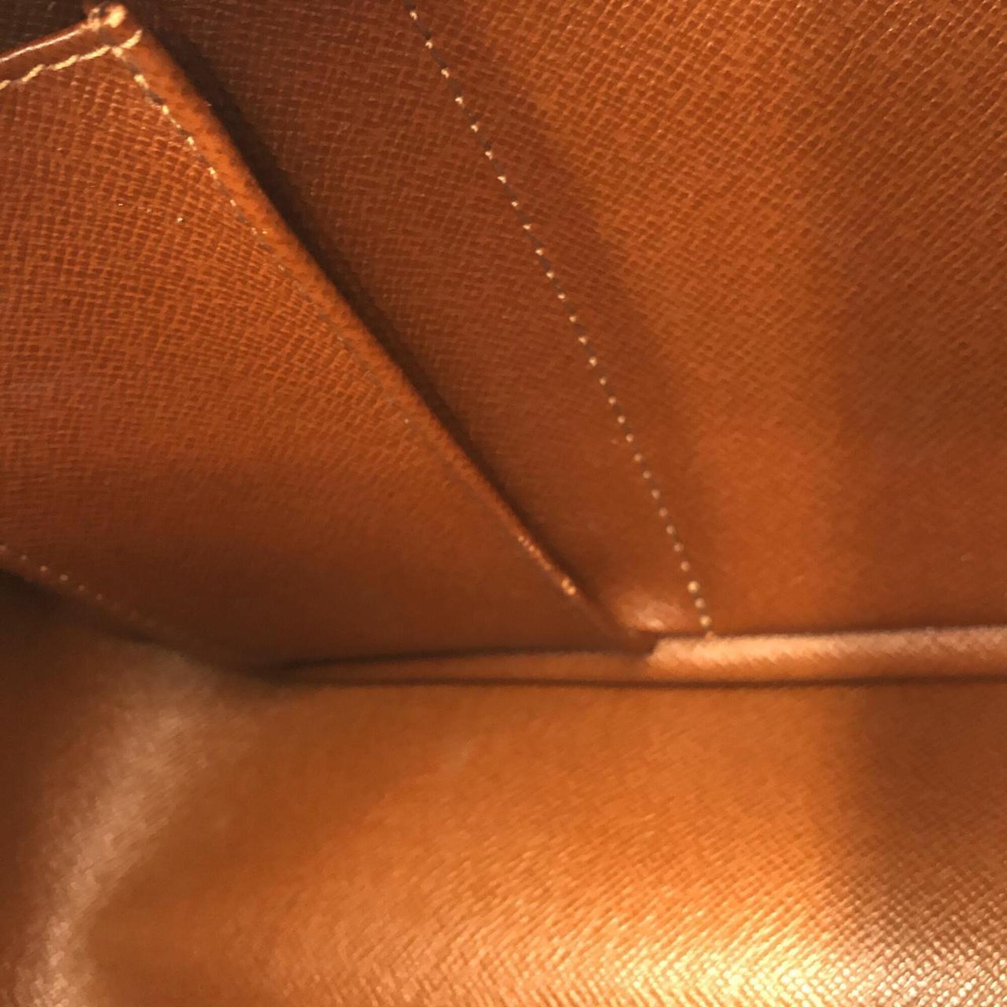 Louis Vuitton Monogram Marron Coated Canvas Shoulder Bag (Pre-Owned)