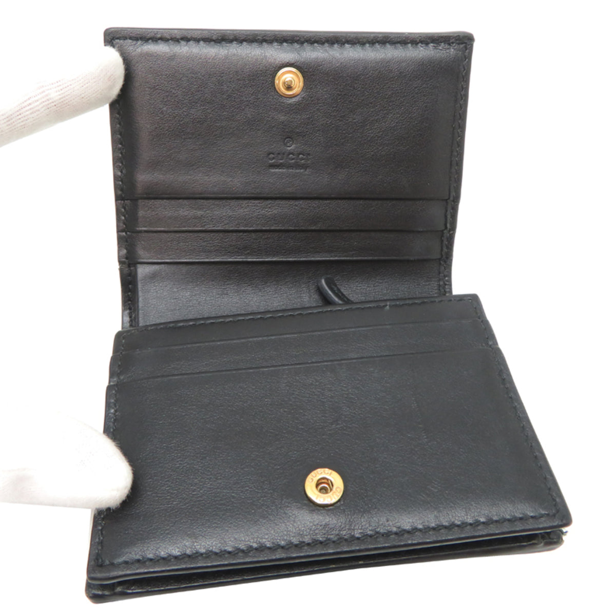 Gucci Black Leather Wallet (Bi-Fold) (Pre-Owned)