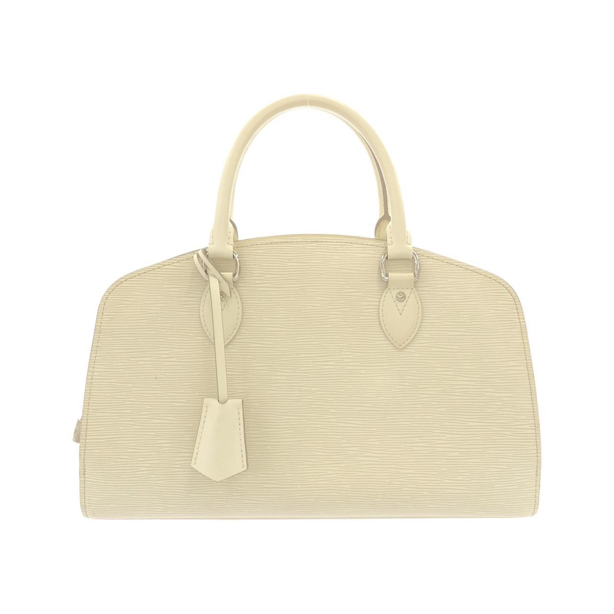 Louis Vuitton Lv Off White Leather Handbag (Pre-Owned)