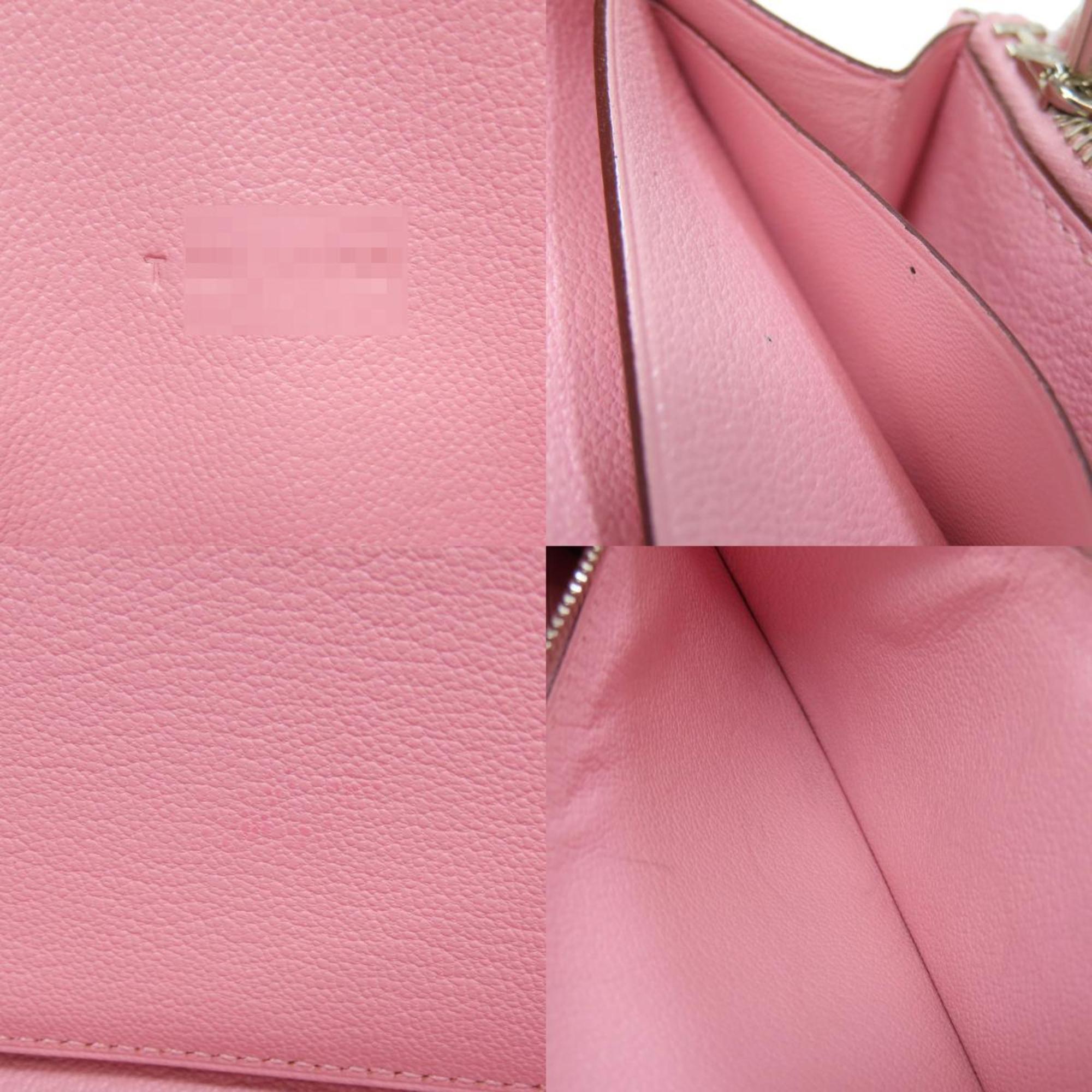 Hermes Pink Swift Leather Long Wallet (Bi-Fold) (Pre-Owned)