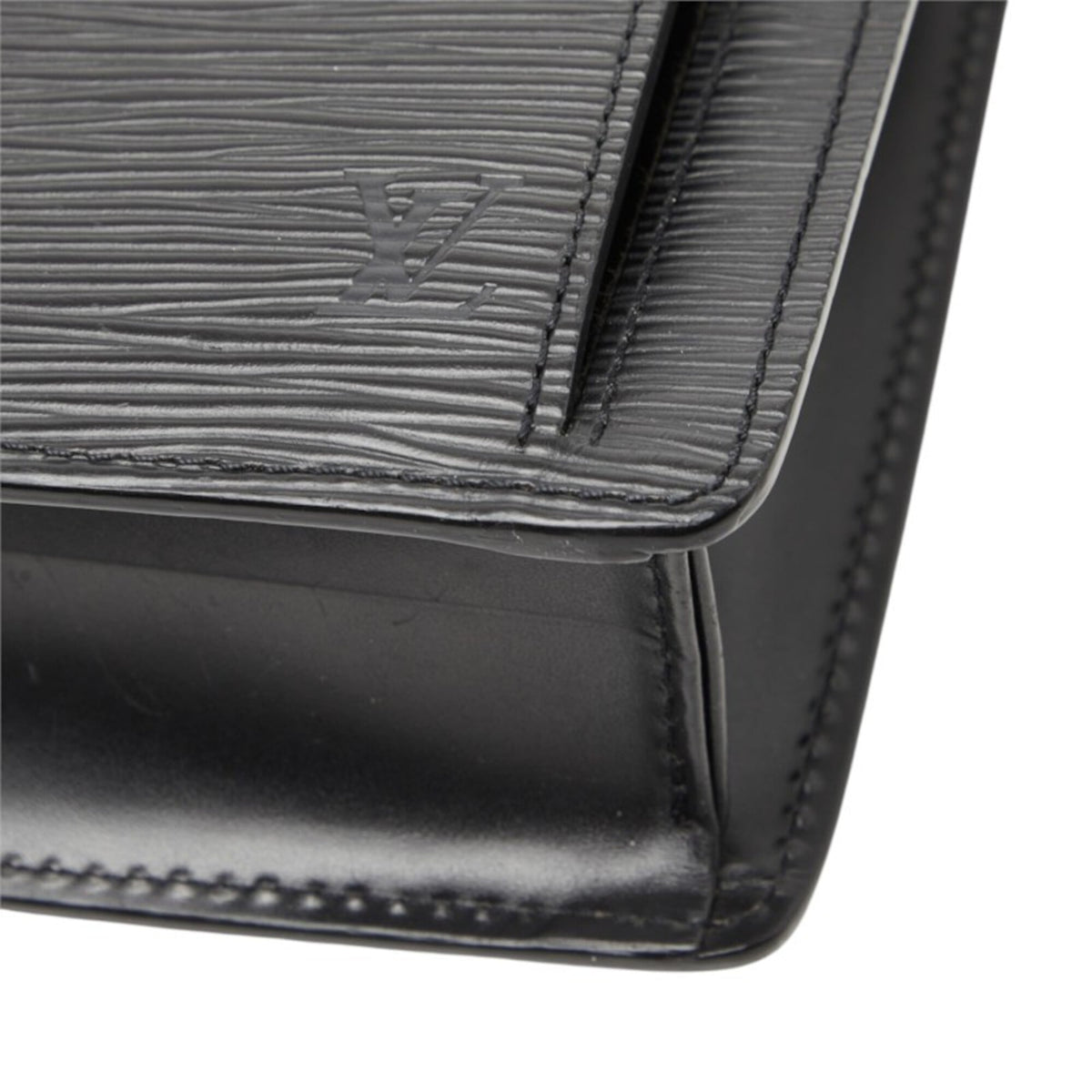 Louis Vuitton Epi Black Noir Leather Clutch Bag Pochette (Pre-Owned)