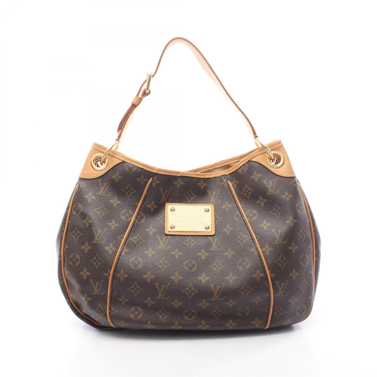 Louis Vuitton Brown Monogram Coated Canvas Leather Handbag Shoulder Bag (Pre-Owned)