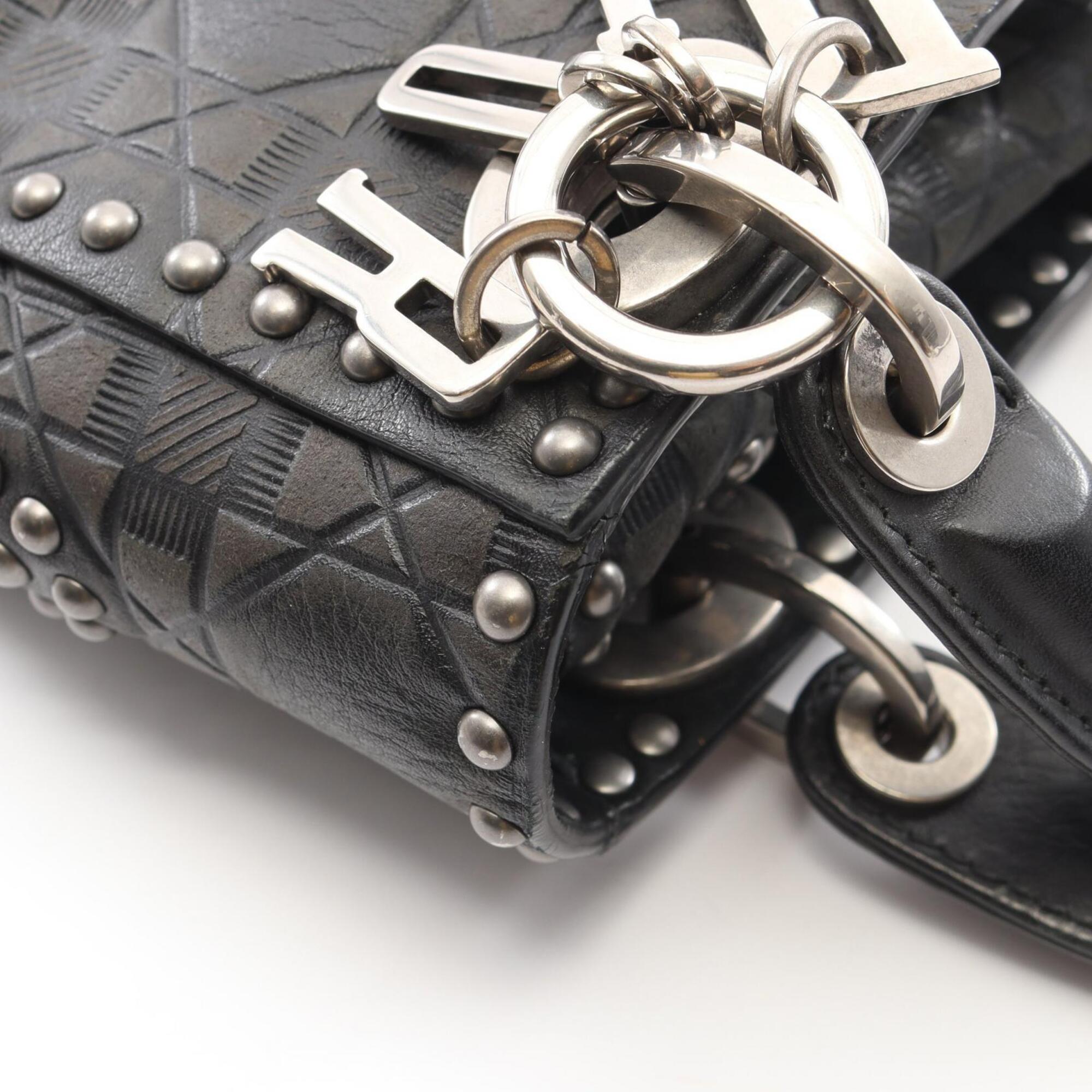 Christian Dior Black Leather Handbag (Pre-Owned)