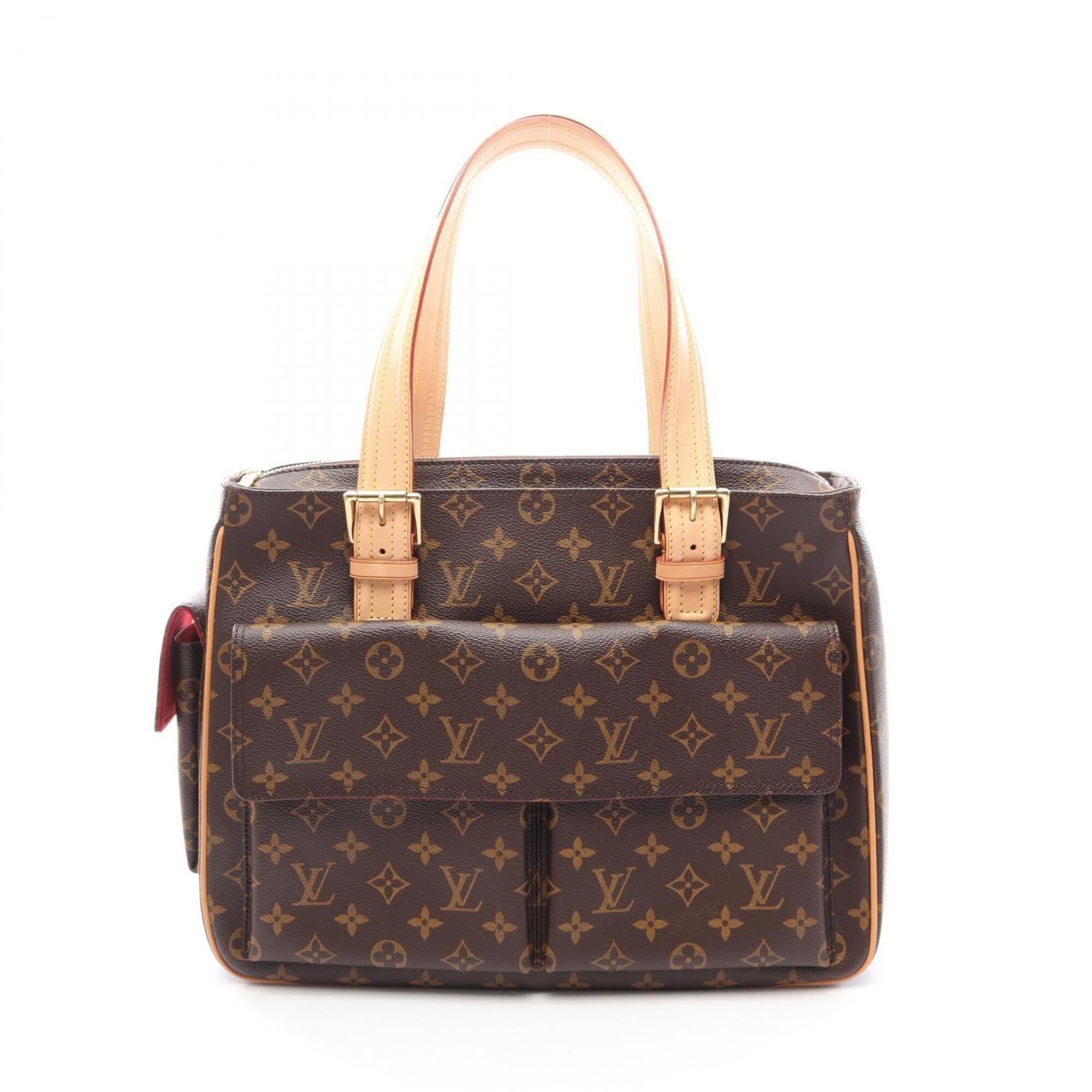 Louis Vuitton Brown Monogram Coated Canvas Leather Handbag (Pre-Owned)