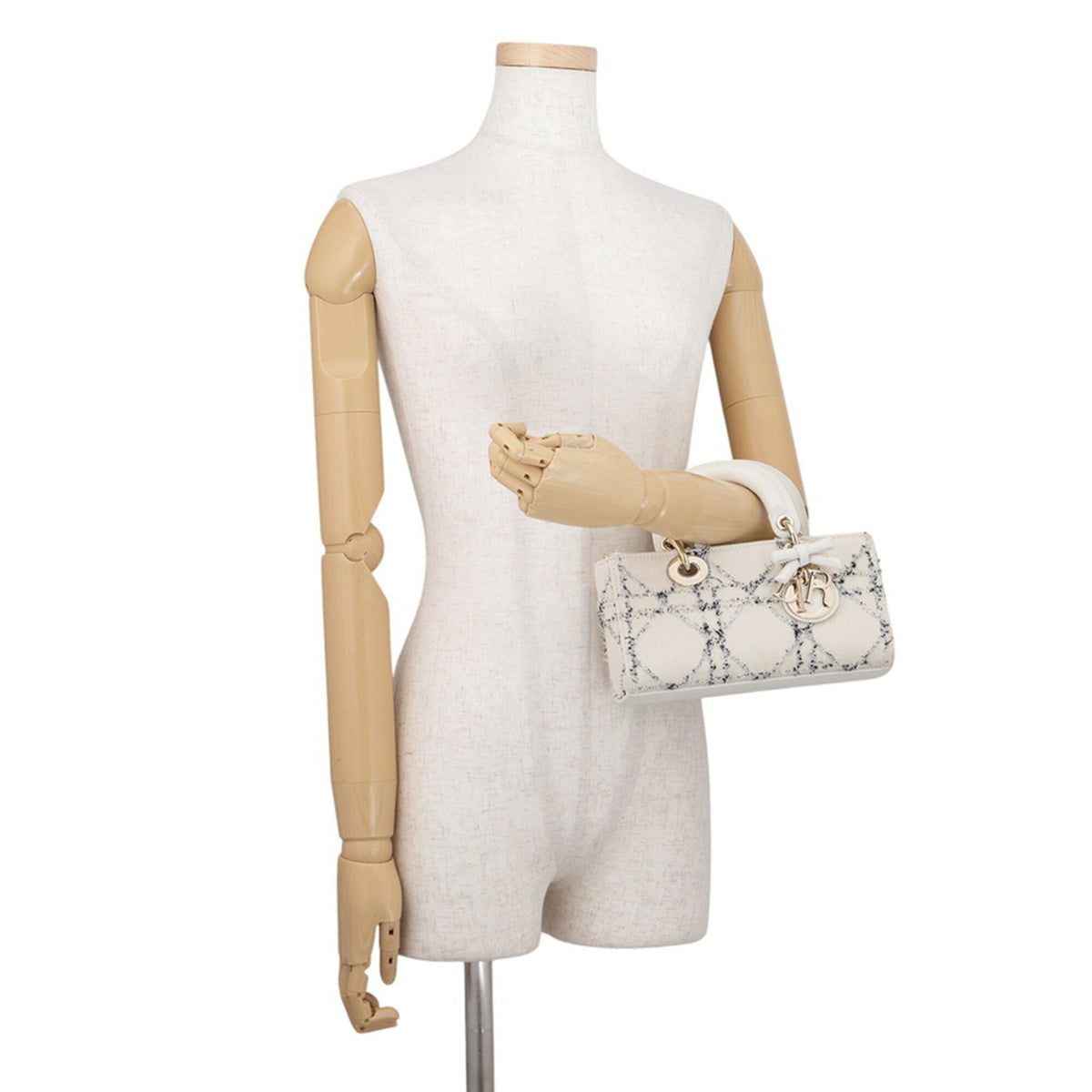 Christian Dior Blue White Leather Handbag (Pre-Owned)