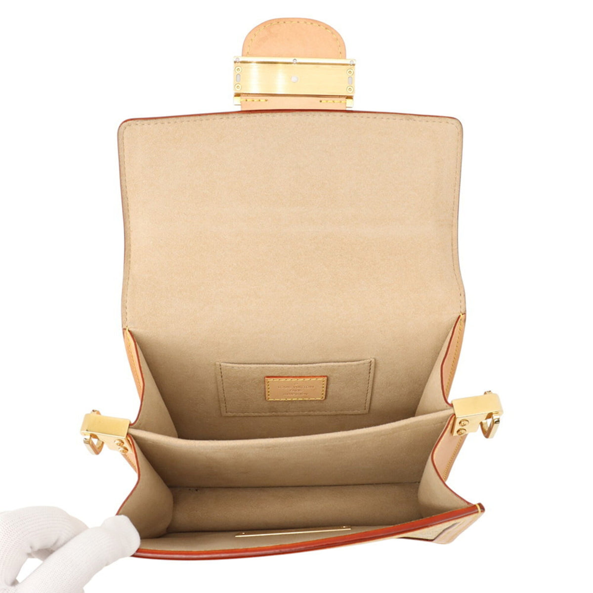 Louis Vuitton Monogram Gold Brown Handbag Shoulder Bag (Pre-Owned)