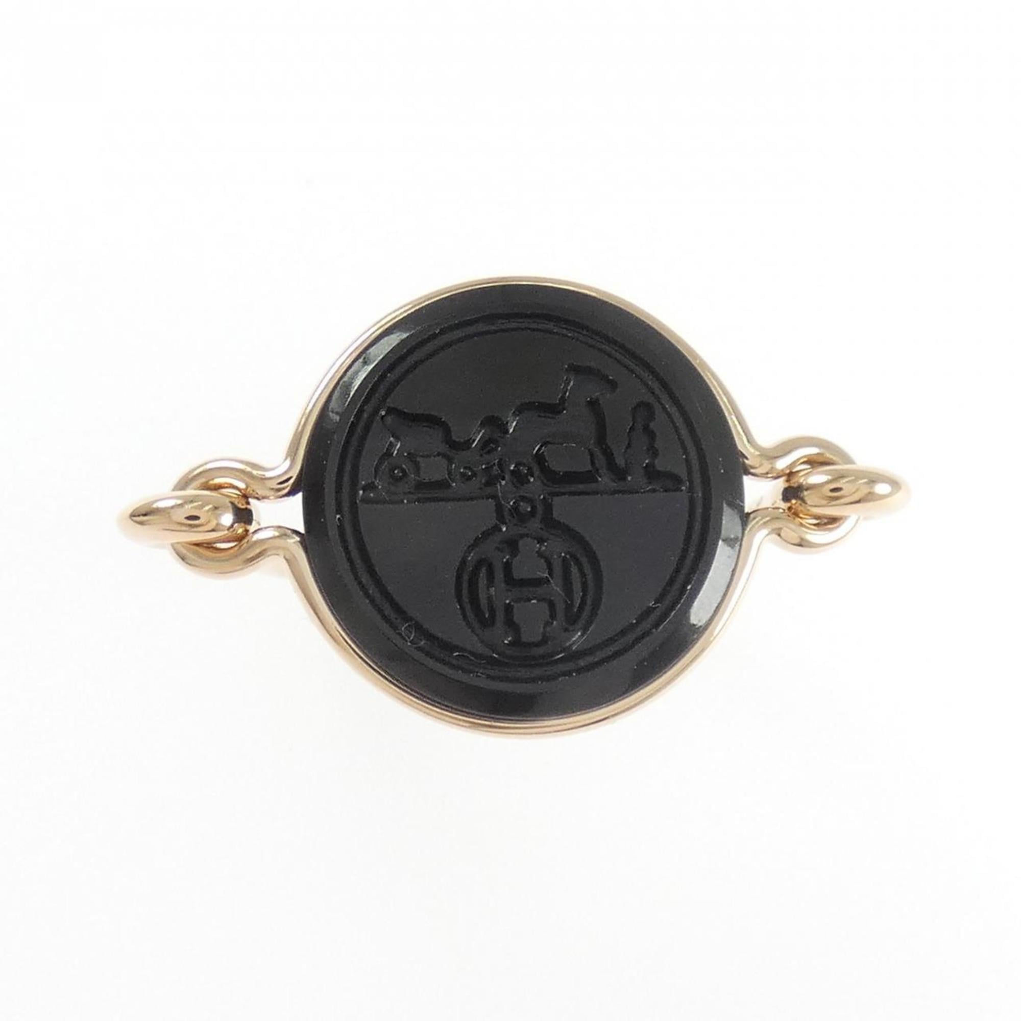 Hermes Pink Gold (18K) Band Ring (Pre-Owned)