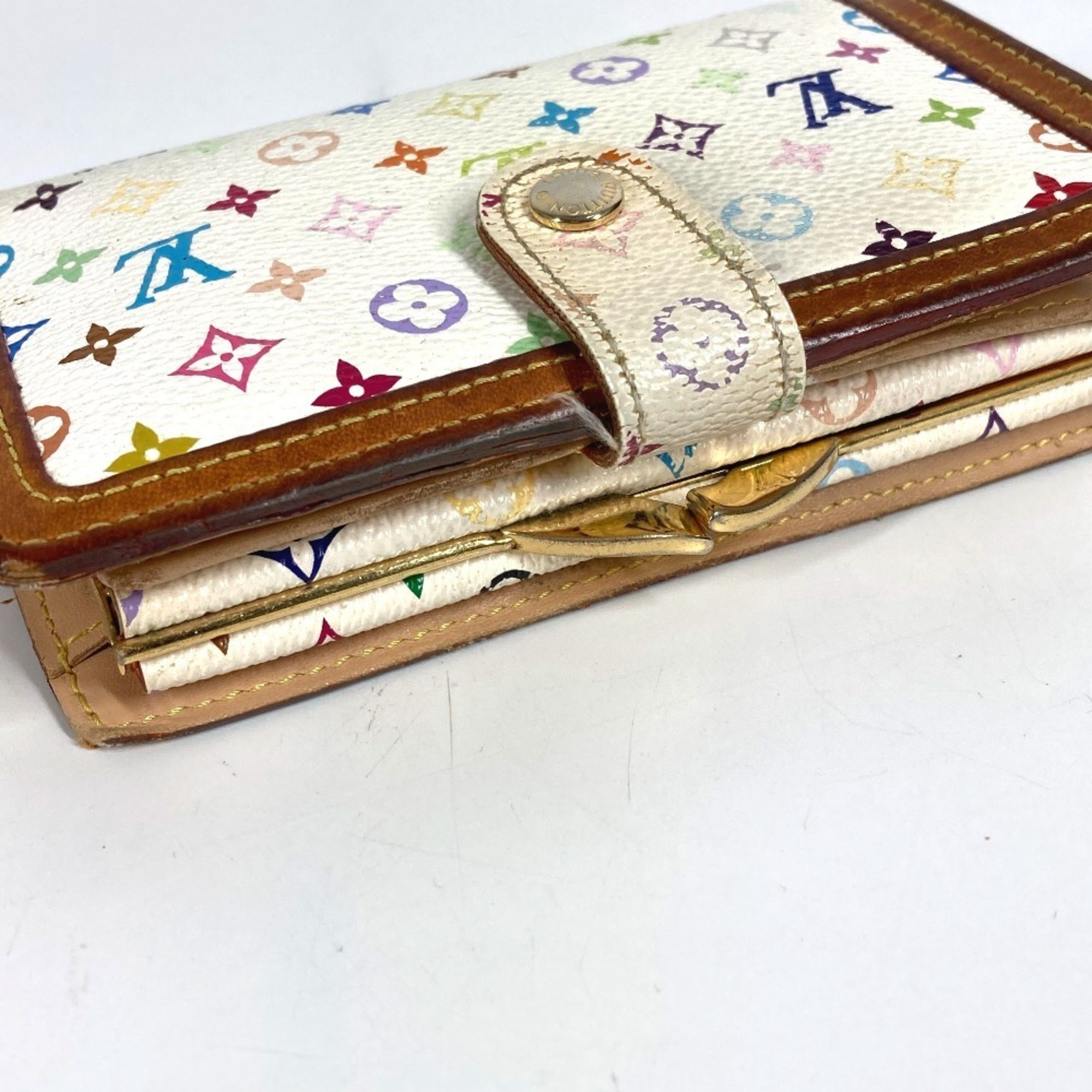 Louis Vuitton Blanc Monogram Multi-Color White Monogram Multicolore Wallet (Bi-Fold) (Pre-Owned)
